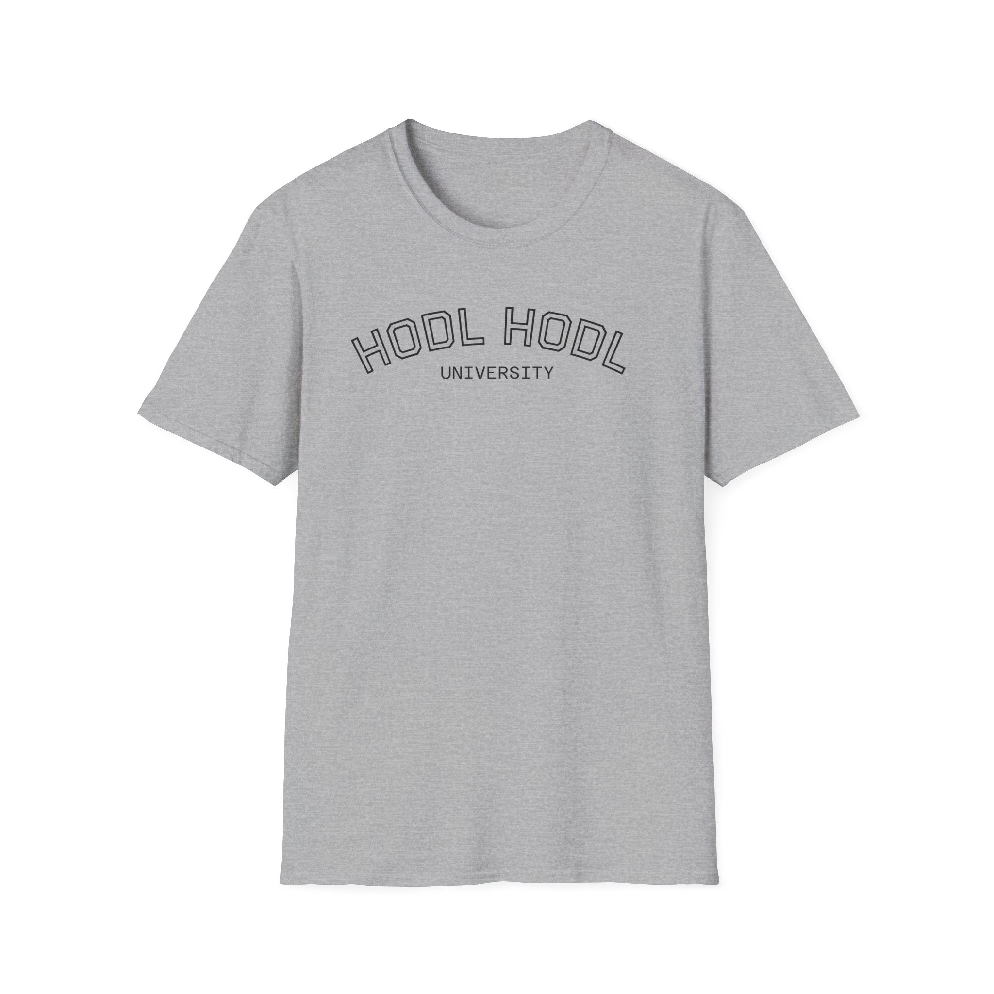 "HODL HODL" University BITCOIN T-Shirt — Crypto HODL Funny College Tee | Crypto Gift