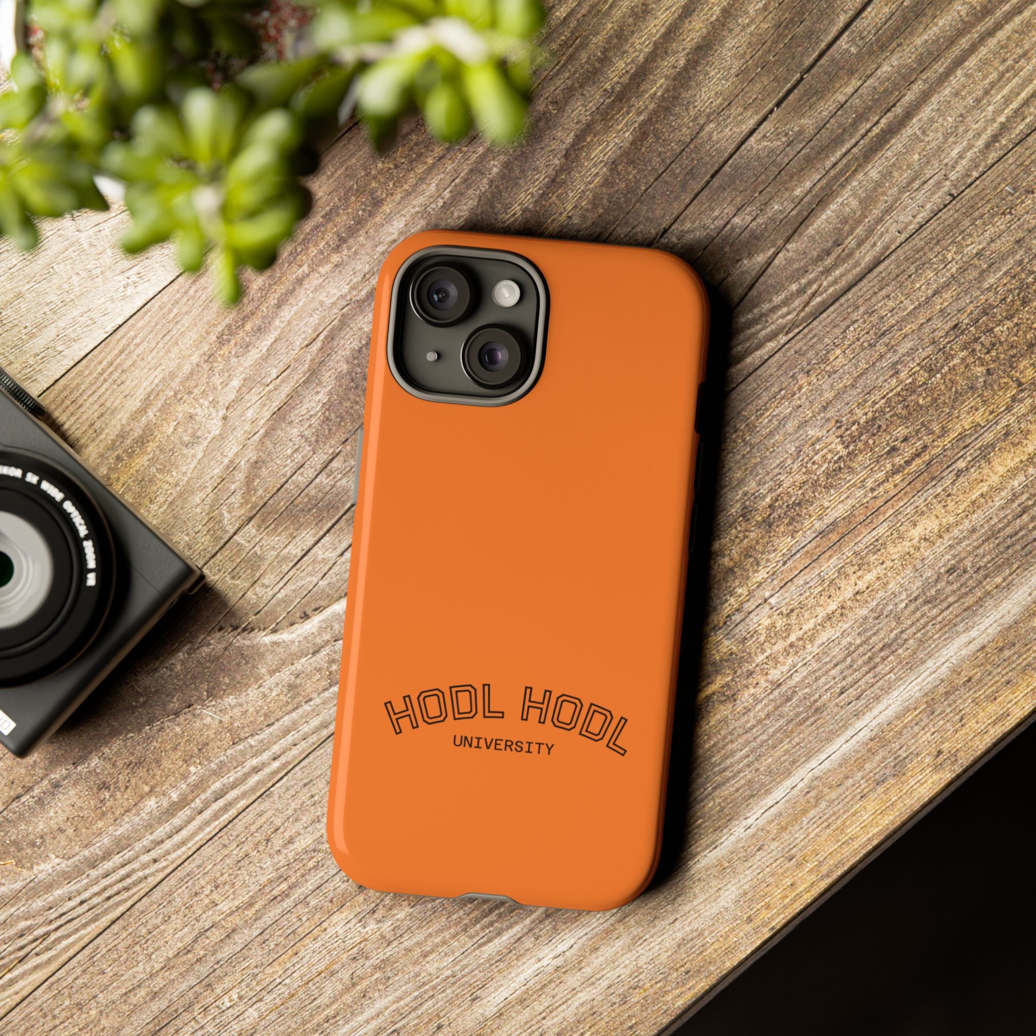 HODL HODL University Orange Tough Phone Case — Durable Crypto-Inspired Protection