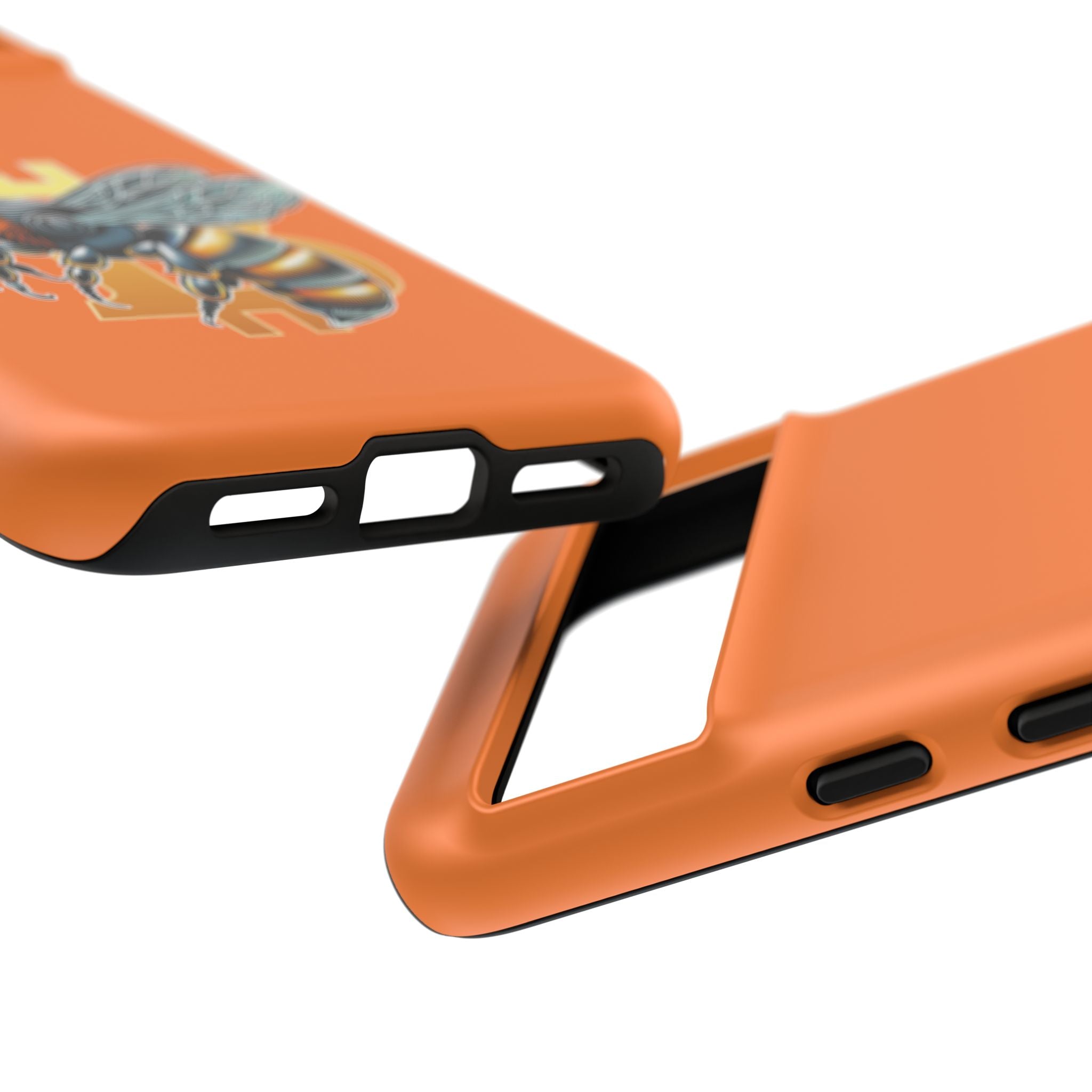 "CypherHornet-Bitcoin" Designer Phone Case - Bright Orange Protective Smartphone Cover | Crypto Gift