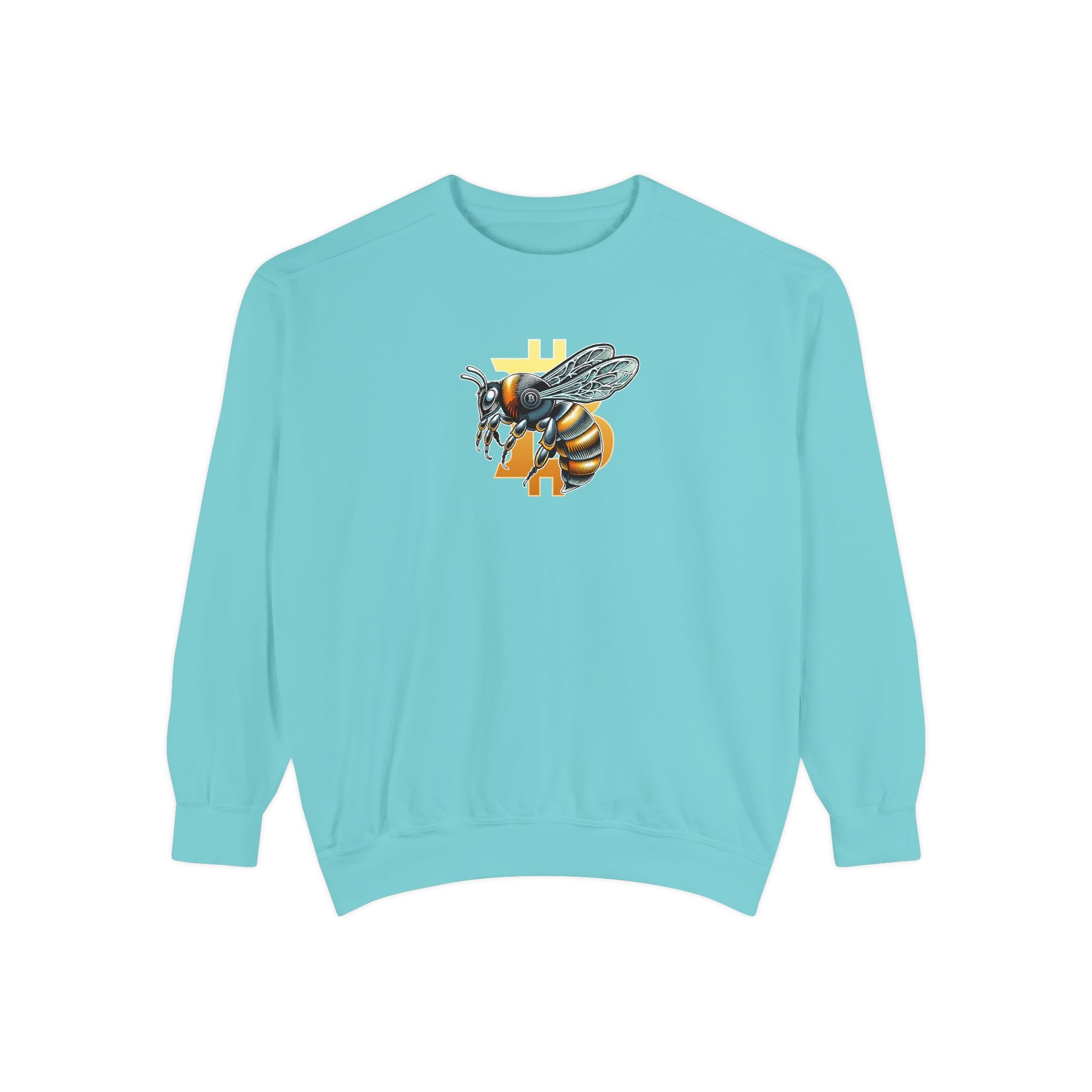 Bitcoin*Wasp Graphic Sweatshirt — Super High Quality Comfort Color Crewneck | Crypto Gift