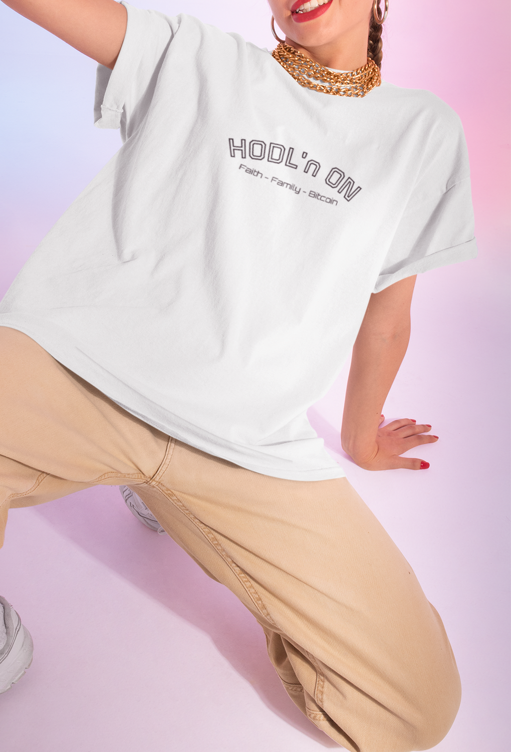 "HODL'n On  Faith - Family - Bitcoin"  Women's Tank Top | Crypto Gift