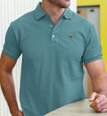 "Bitcoin/CypherHornet |  Discrete Custom Embroidered Crest, Polo Shirt - Fine Pique Blend | Crypto Gift 174