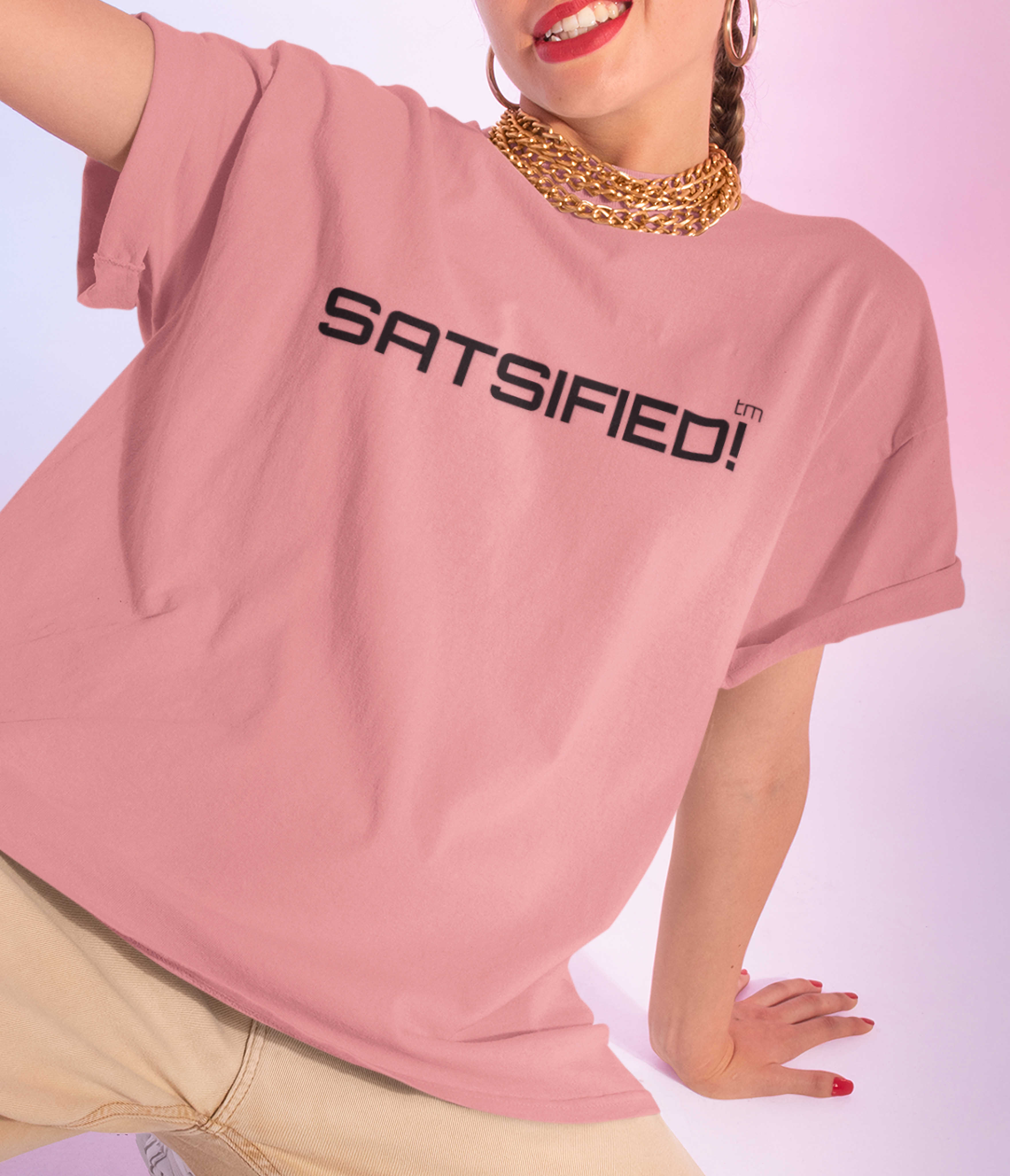 SATSIFIED! Bitcoin Adidas Graphic Tee — Unisex Minimal Athletic White T-Shirt