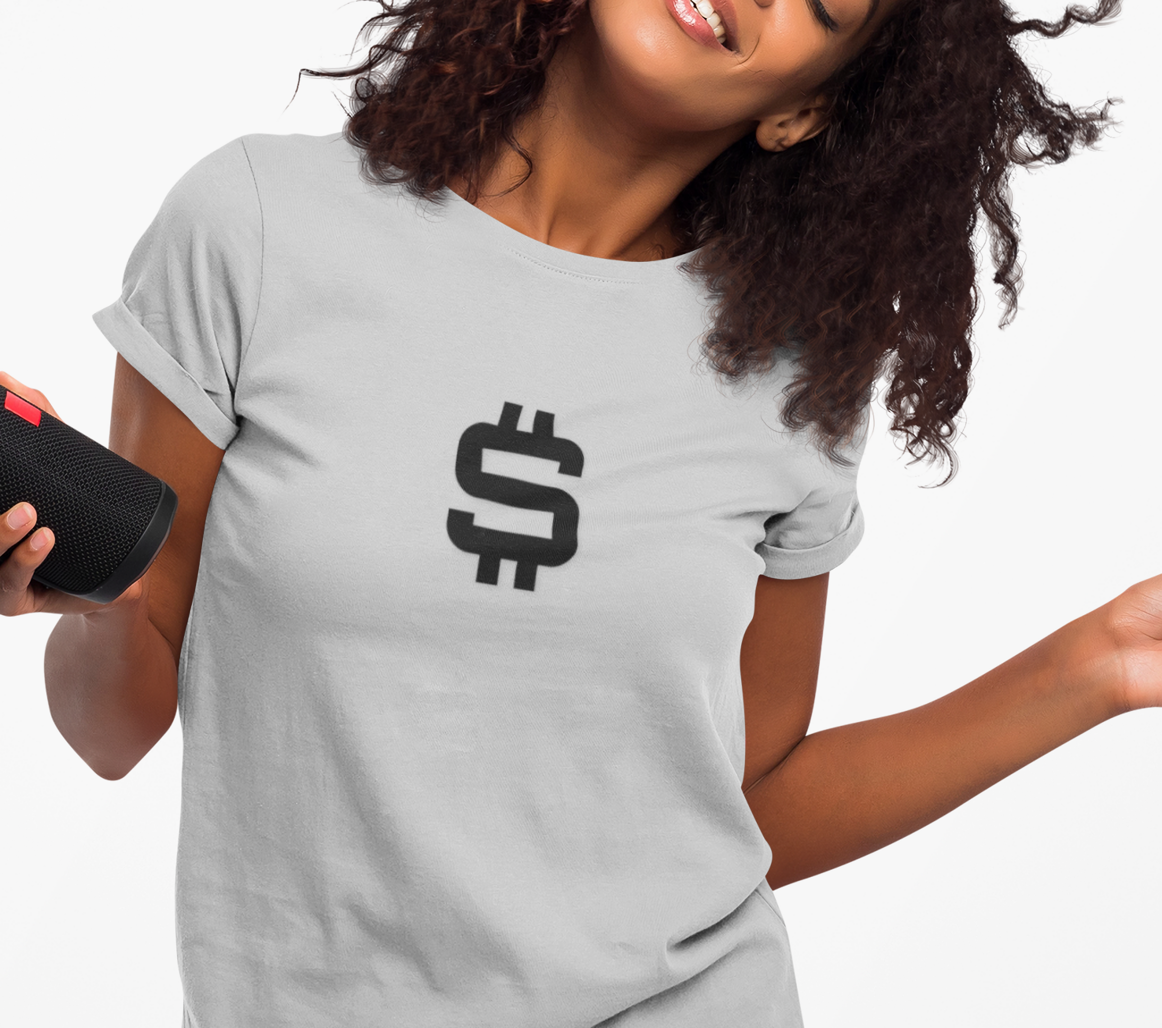 Bitcoin SATS symbol - Minimalist Graphic Tee — Futuristic Tech Typography T-Shirt | Crypto Gift