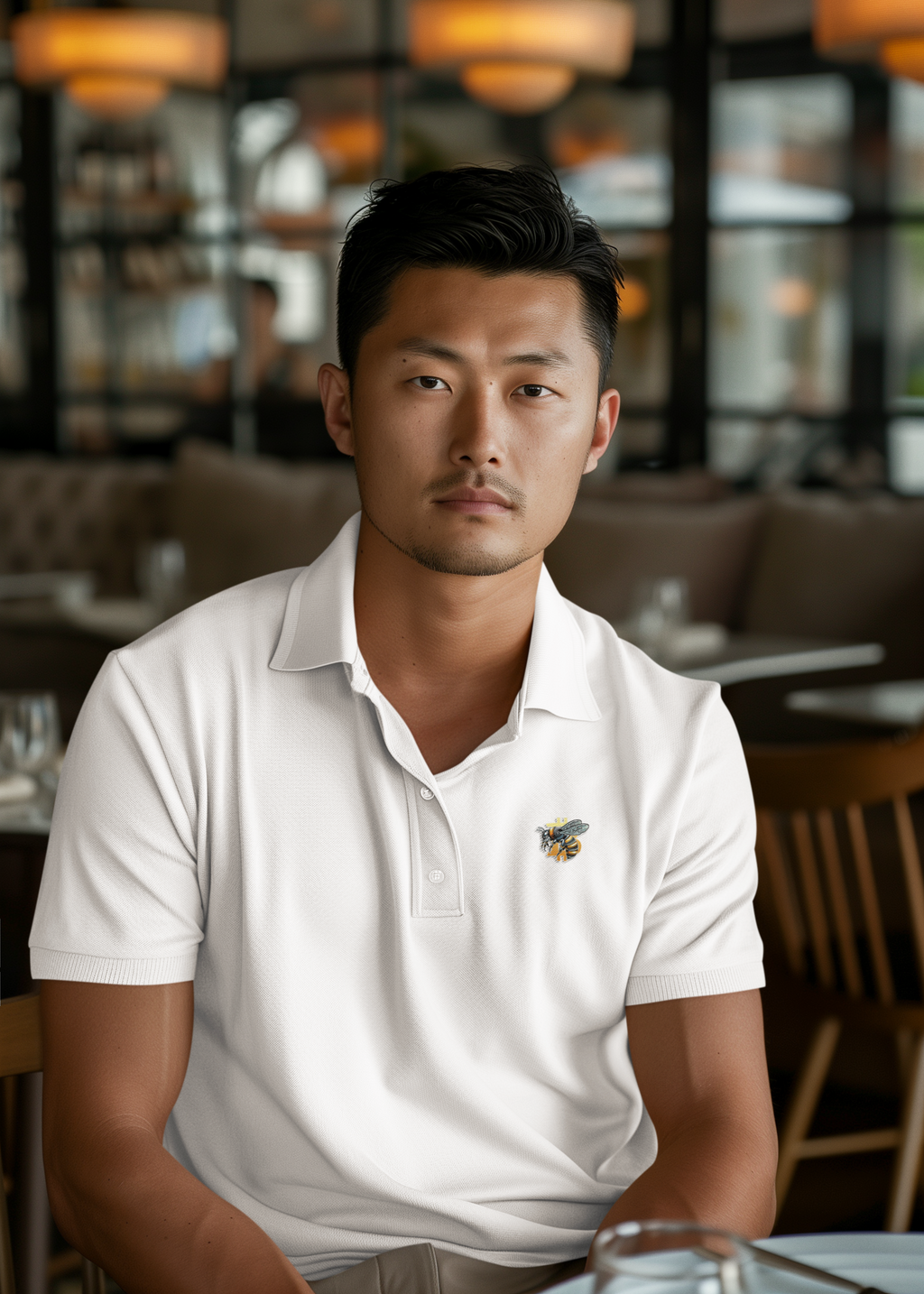 "CypherHornet-Bitcoin" Discrete Embroidered Logo Polo Shirt — Moisture-Wicking Performance Golf & Work Polo | Crypto Gift 213