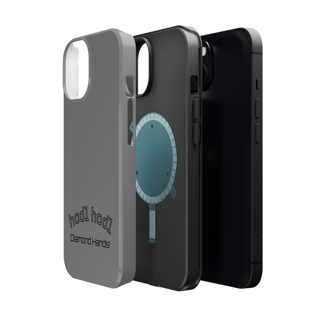 "hodl hodl Diamond Hands" Bitcoin Magnetic Impact-Resistant Phone Case