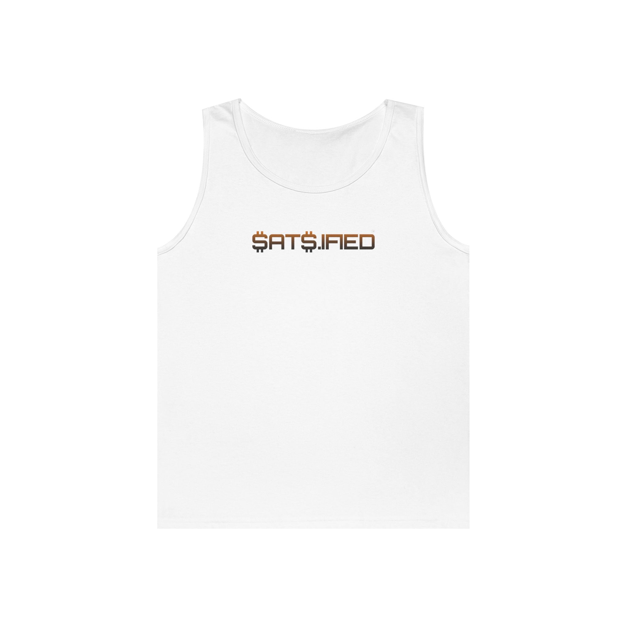 SATS.IFIED Bitcoin Tank Top — Minimal Graphic Sleeveless Tee