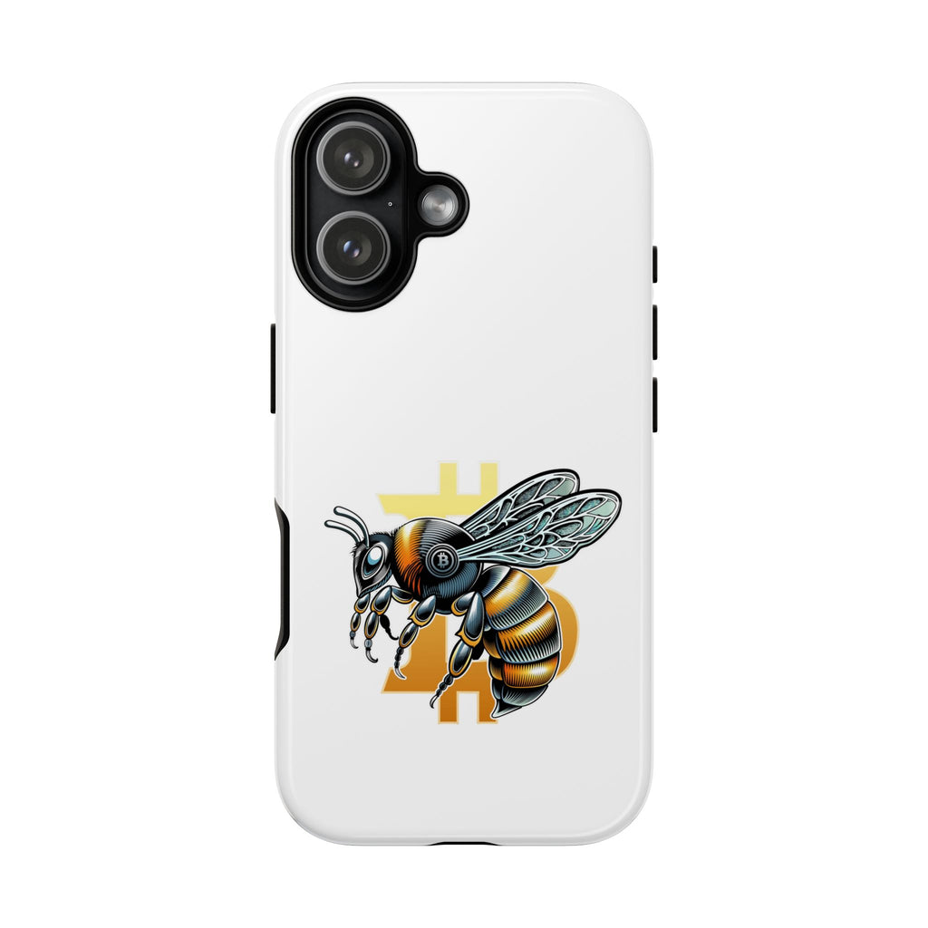 Bitcoin*Wasp Phone Case — Crypto Honeycomb Protective Tough Case | Crypto Gift