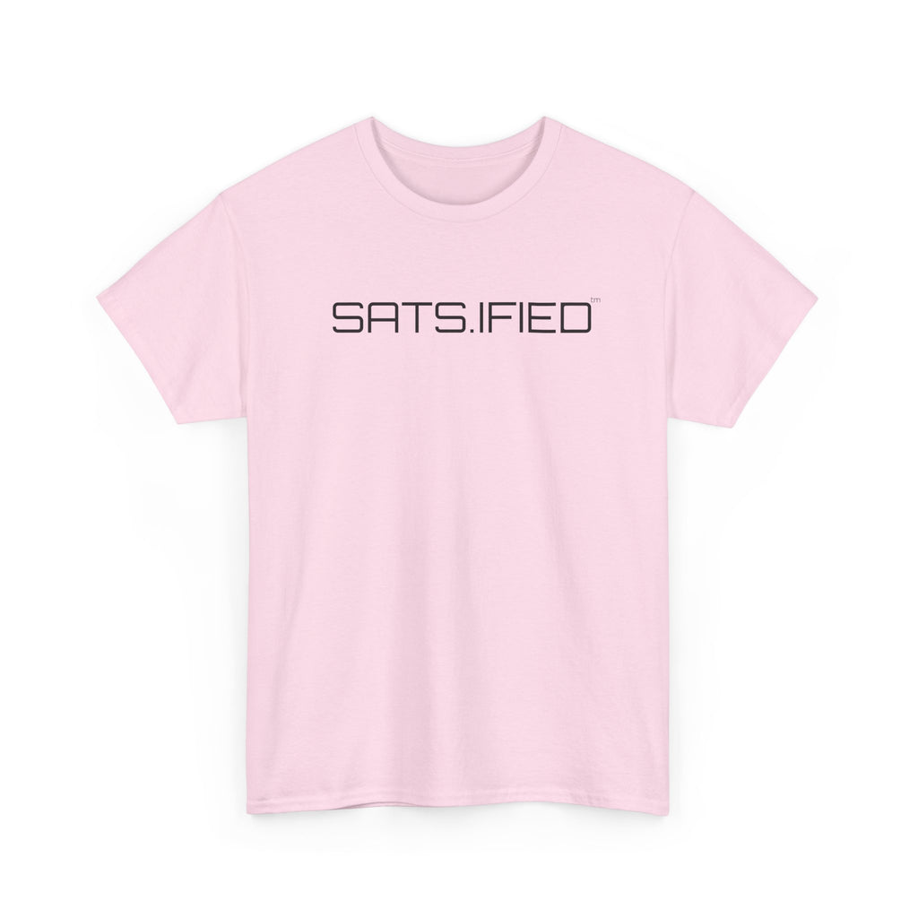 SATS.IFIED - Bitcoin Centric Minimalist Graphic Tee - Futuristic Tech Typography T-Shirt | Crypto Gift 95