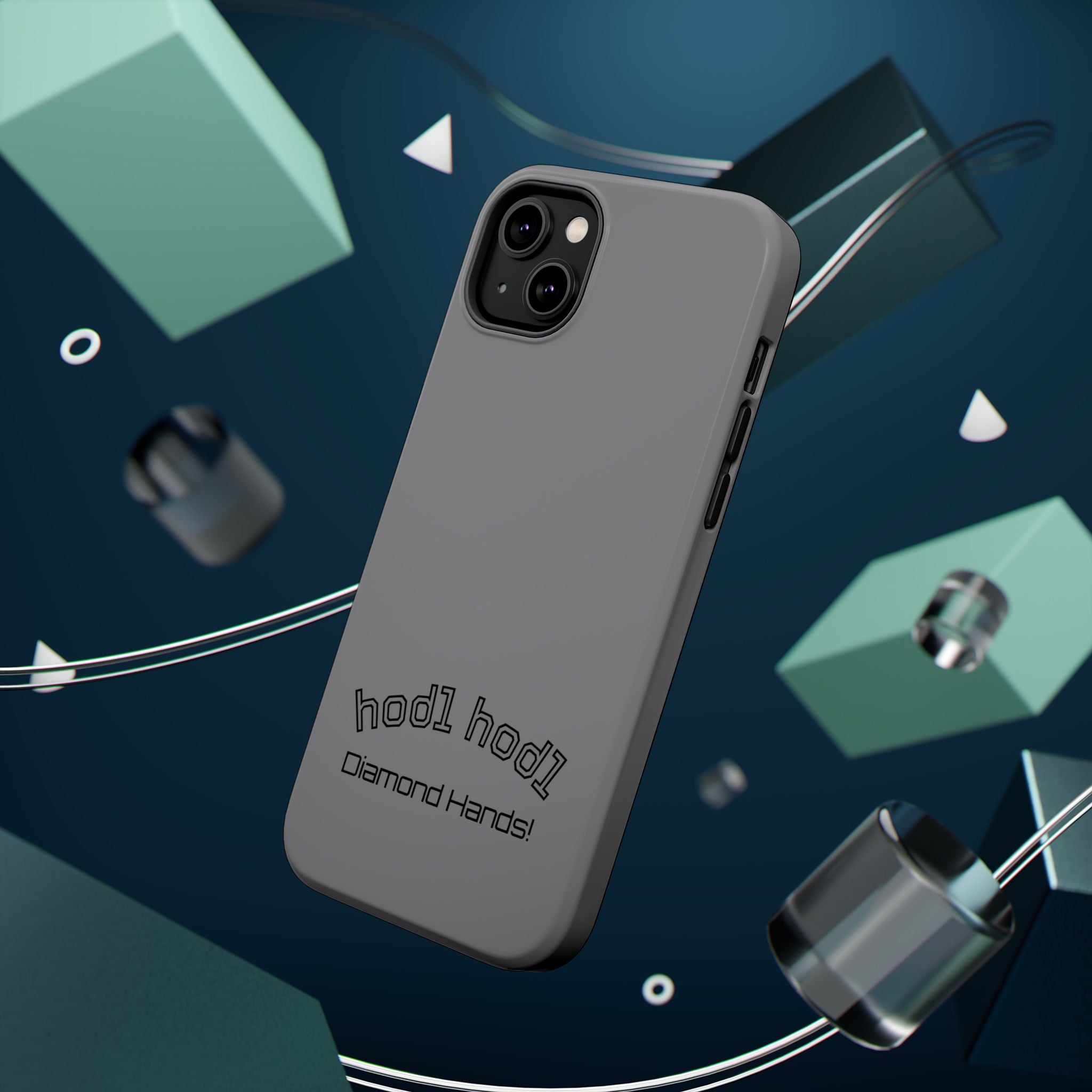 "hodl hodl Diamond Hands" Bitcoin Magnetic Impact-Resistant Phone Case