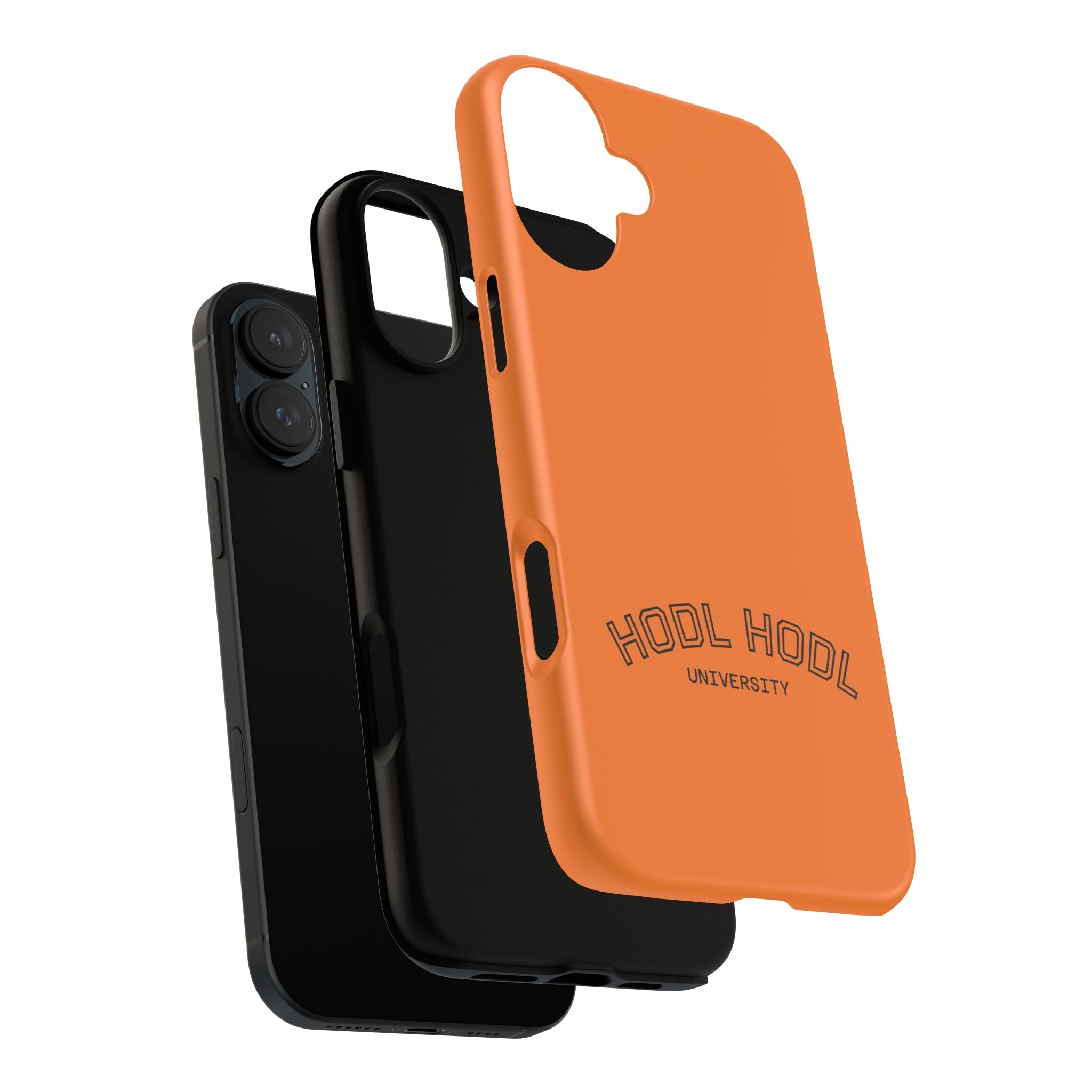 HODL HODL University Orange Tough Phone Case — Durable Crypto-Inspired Protection