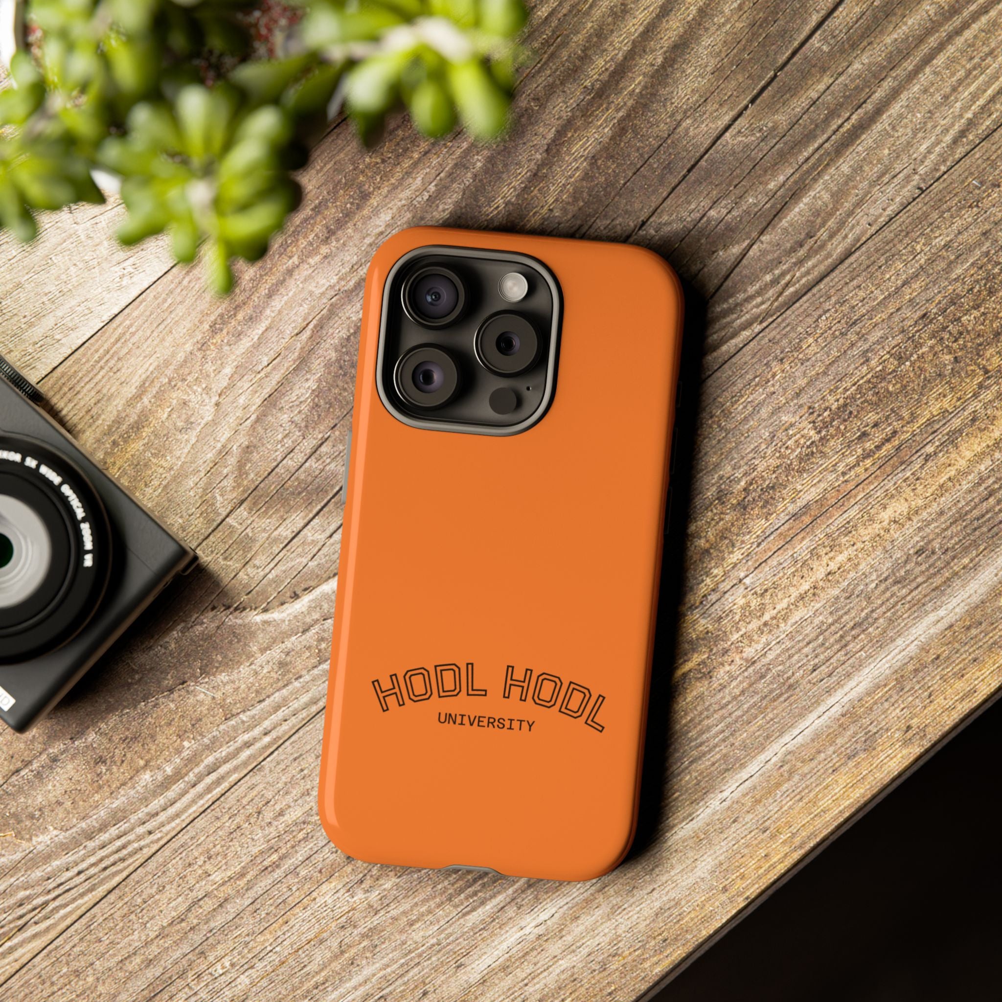 HODL HODL University Orange Tough Phone Case — Durable Crypto-Inspired Protection