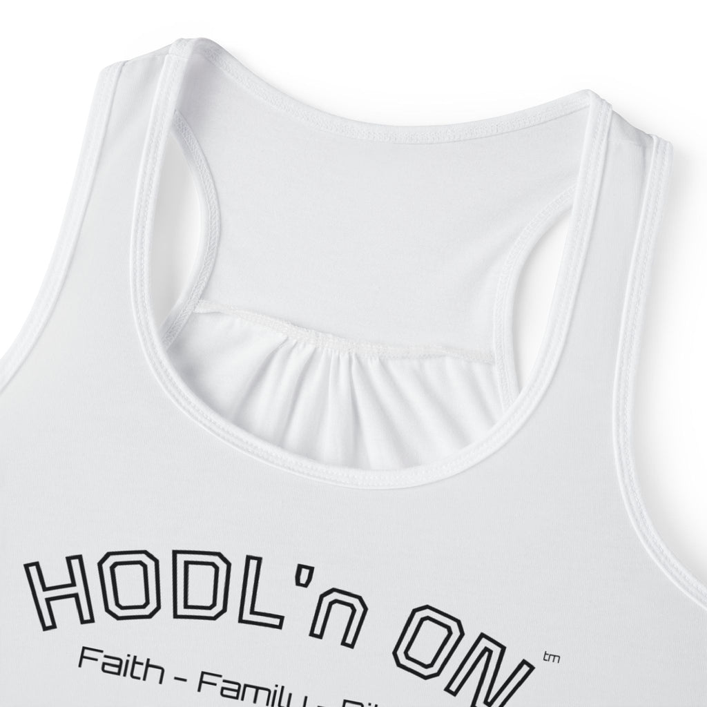 "HODL'n On  Faith - Family - Bitcoin"  Women's Tank Top | Crypto Gift
