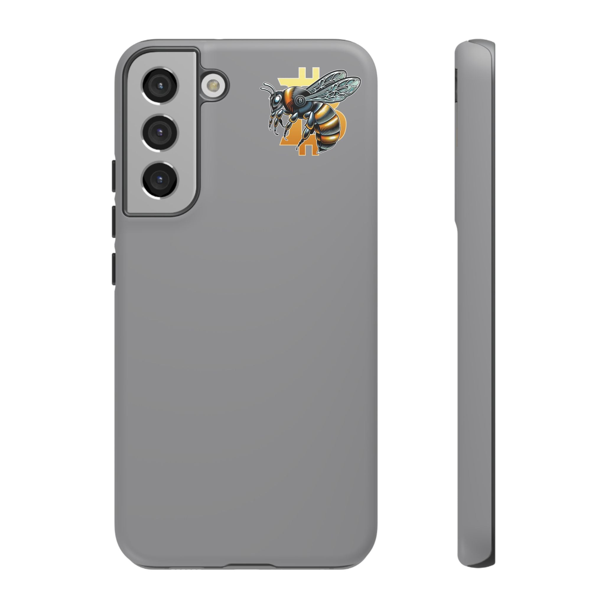 "CypherHornet-Bitcoin" Tough Phone Case — Protective Hard Shell Case with Honeycomb Accent | Crypto Gift