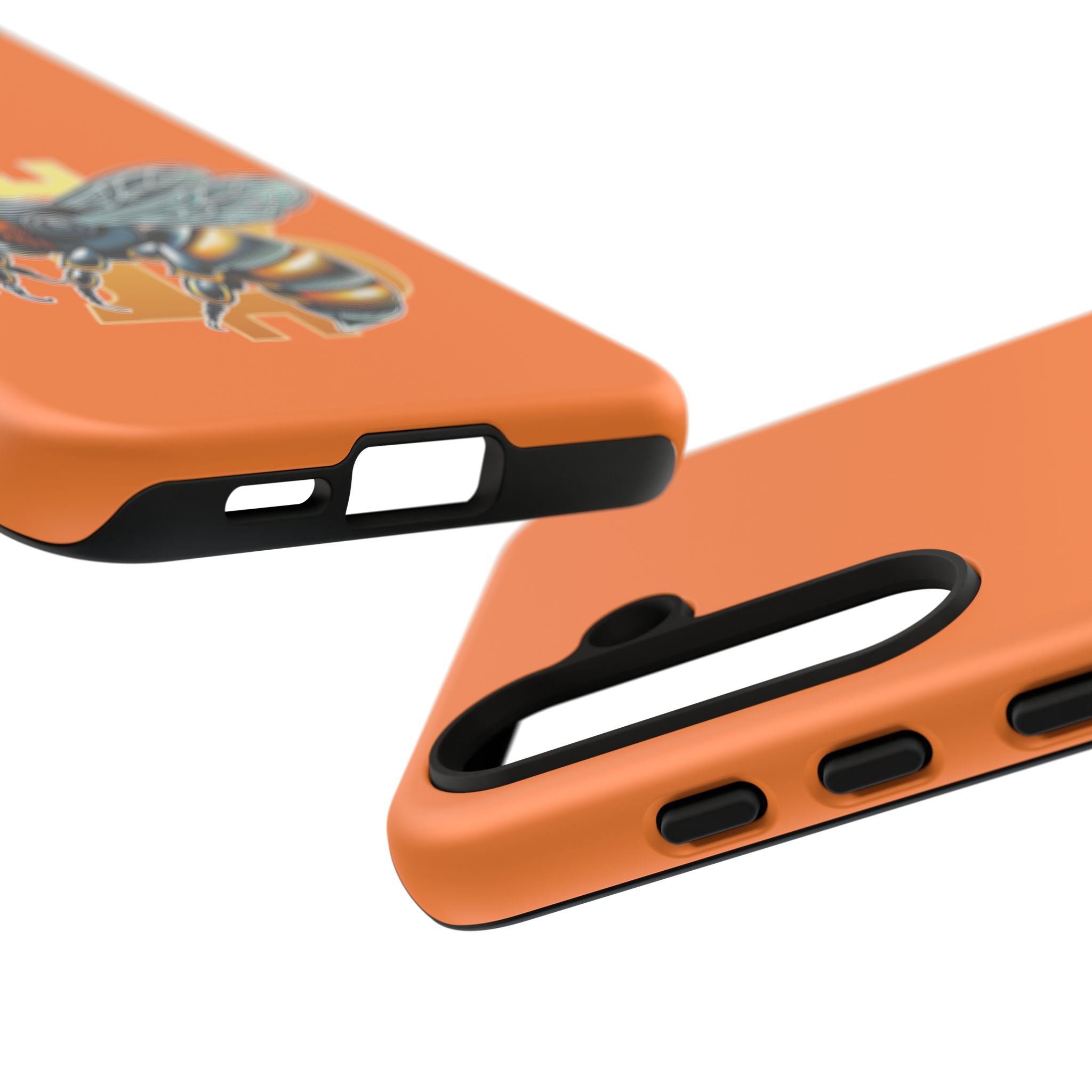 "CypherHornet-Bitcoin" Designer Phone Case - Bright Orange Protective Smartphone Cover | Crypto Gift