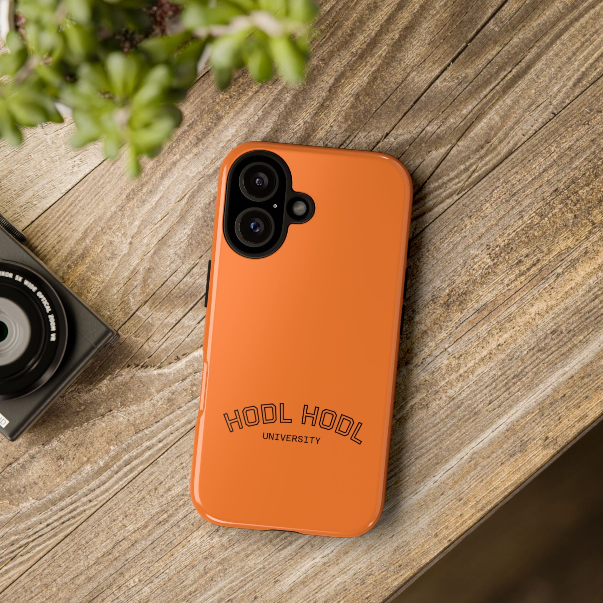 HODL HODL University Orange Tough Phone Case — Durable Crypto-Inspired Protection