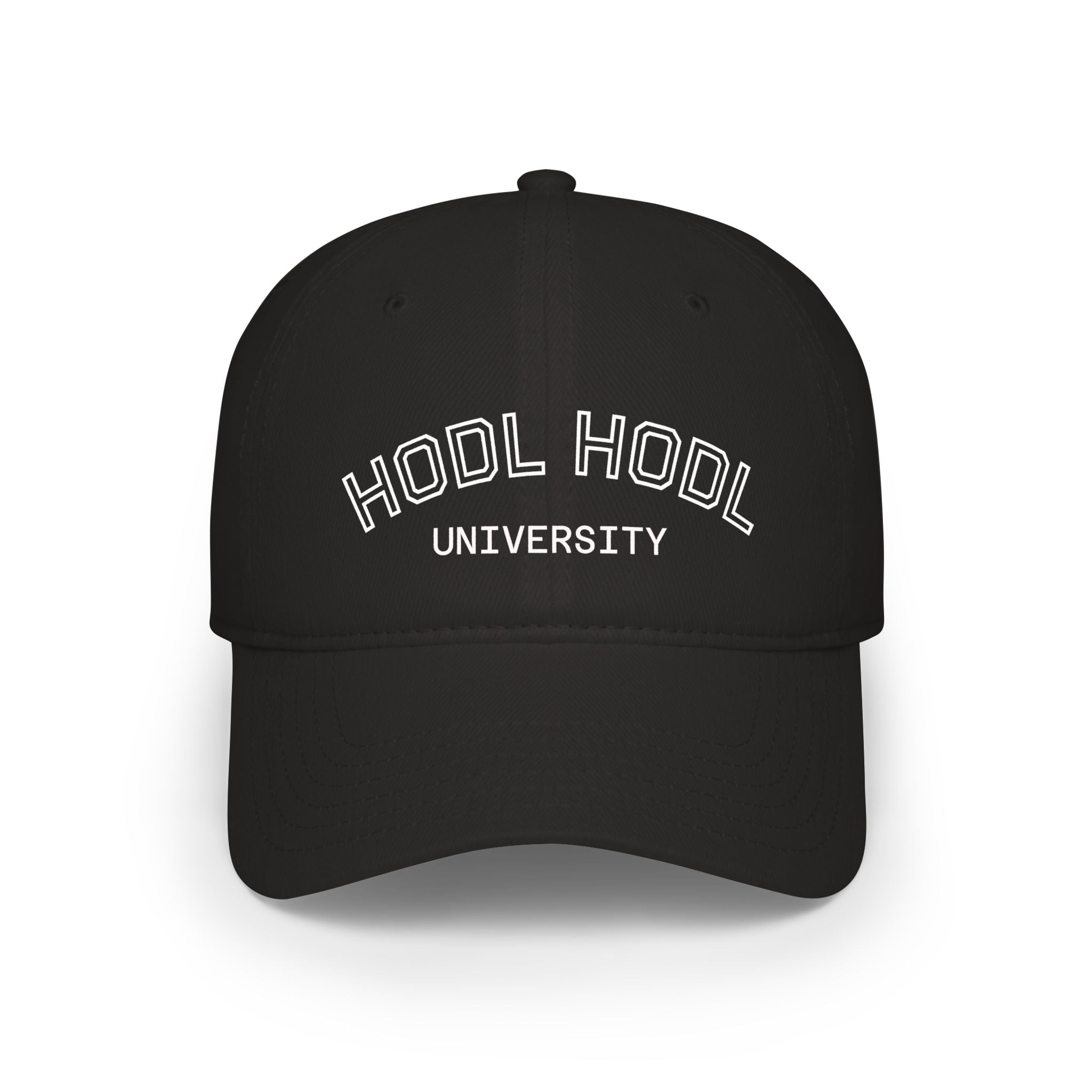 HODL HODL University Baseball Cap — Crypto Investor Low Profile Hat