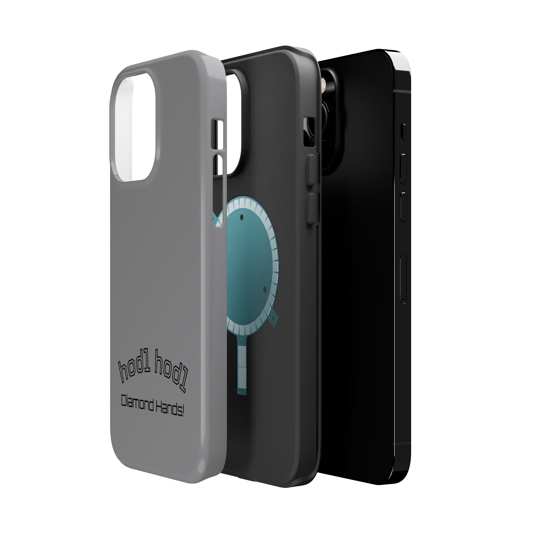 "hodl hodl Diamond Hands" Bitcoin Magnetic Impact-Resistant Phone Case