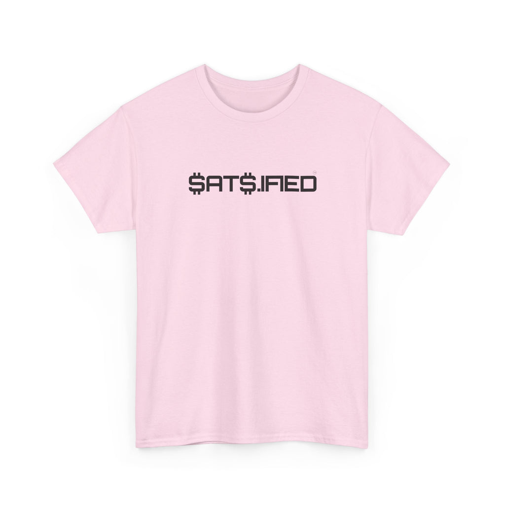 SATS.IFIED Minimalist Custom Design Black Ink Graphic Tee — Futuristic Tech Typography T-Shirt | Crypto Gift 91