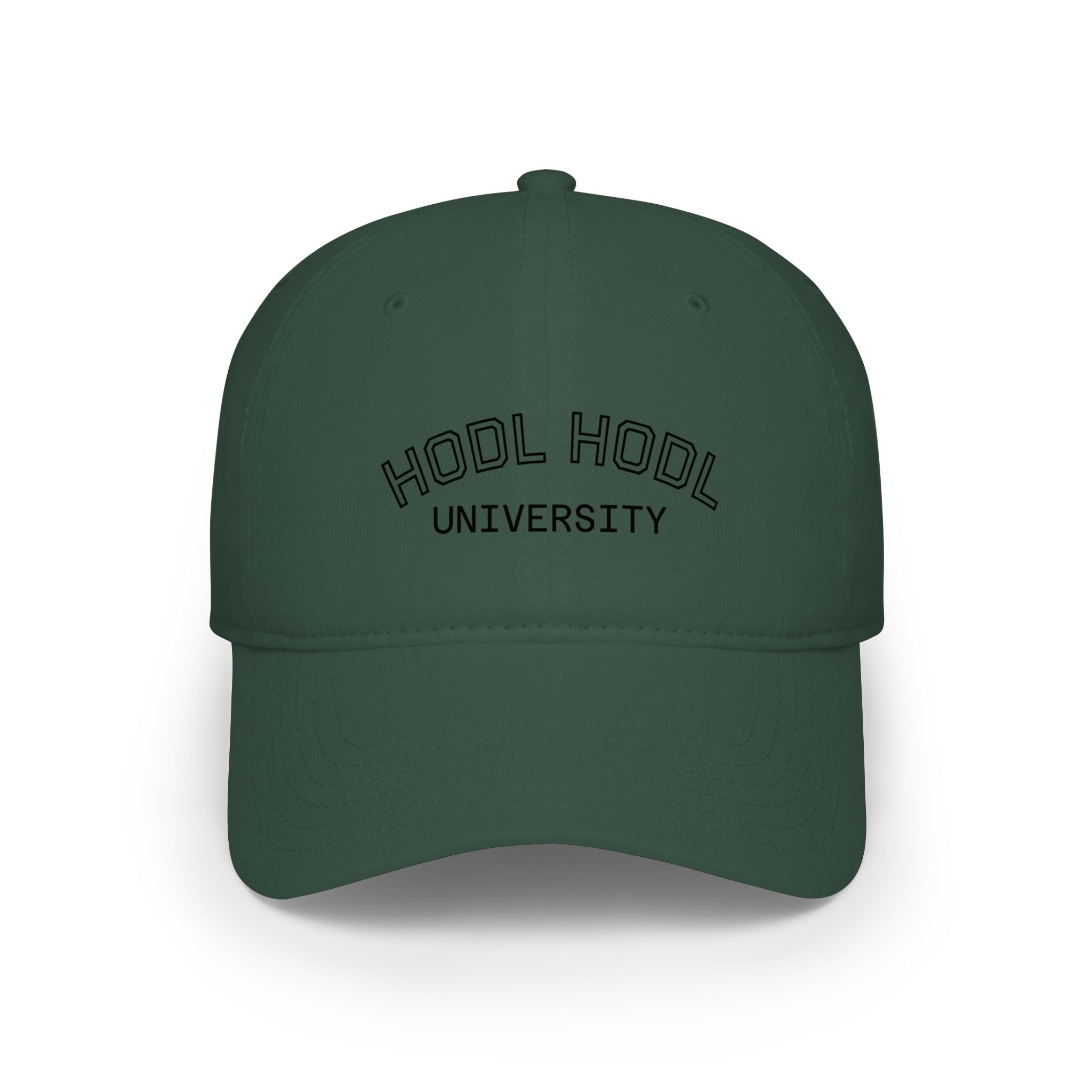 HODL HODL University Baseball Cap — Crypto Investor Low Profile Hat