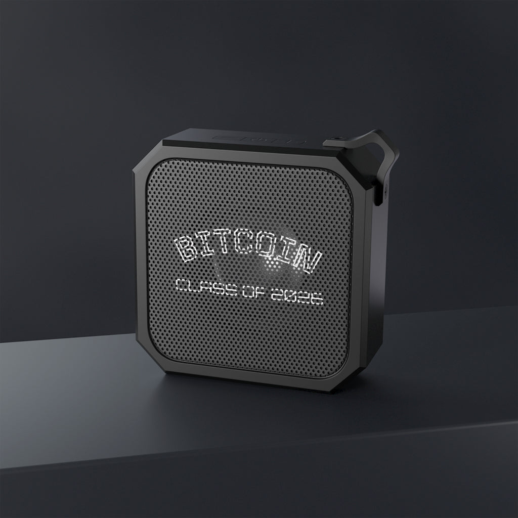 " BITCOIN CLASS OF 2026" Outdoor Bluetooth Speaker — Rugged Waterproof Portable Speaker  | Crypto Gift