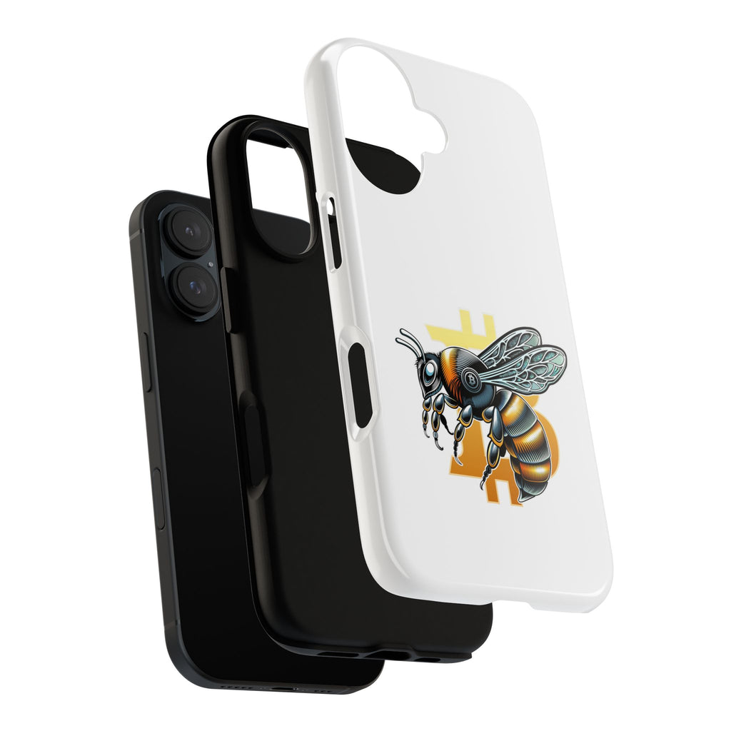 Bitcoin*Wasp Phone Case — Crypto Honeycomb Protective Tough Case | Crypto Gift