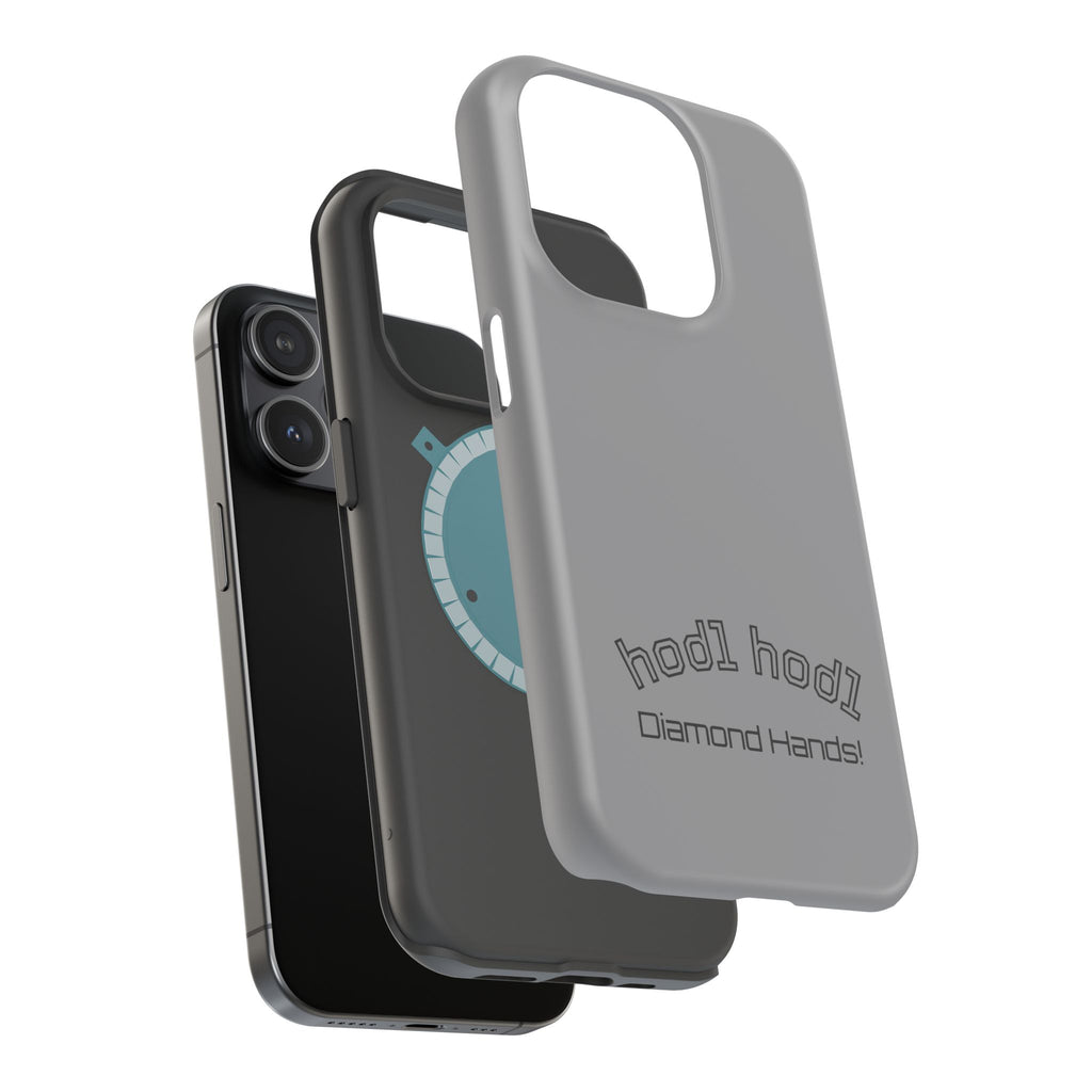 "hodl hodl Diamond Hands" Bitcoin Magnetic Impact-Resistant Phone Case