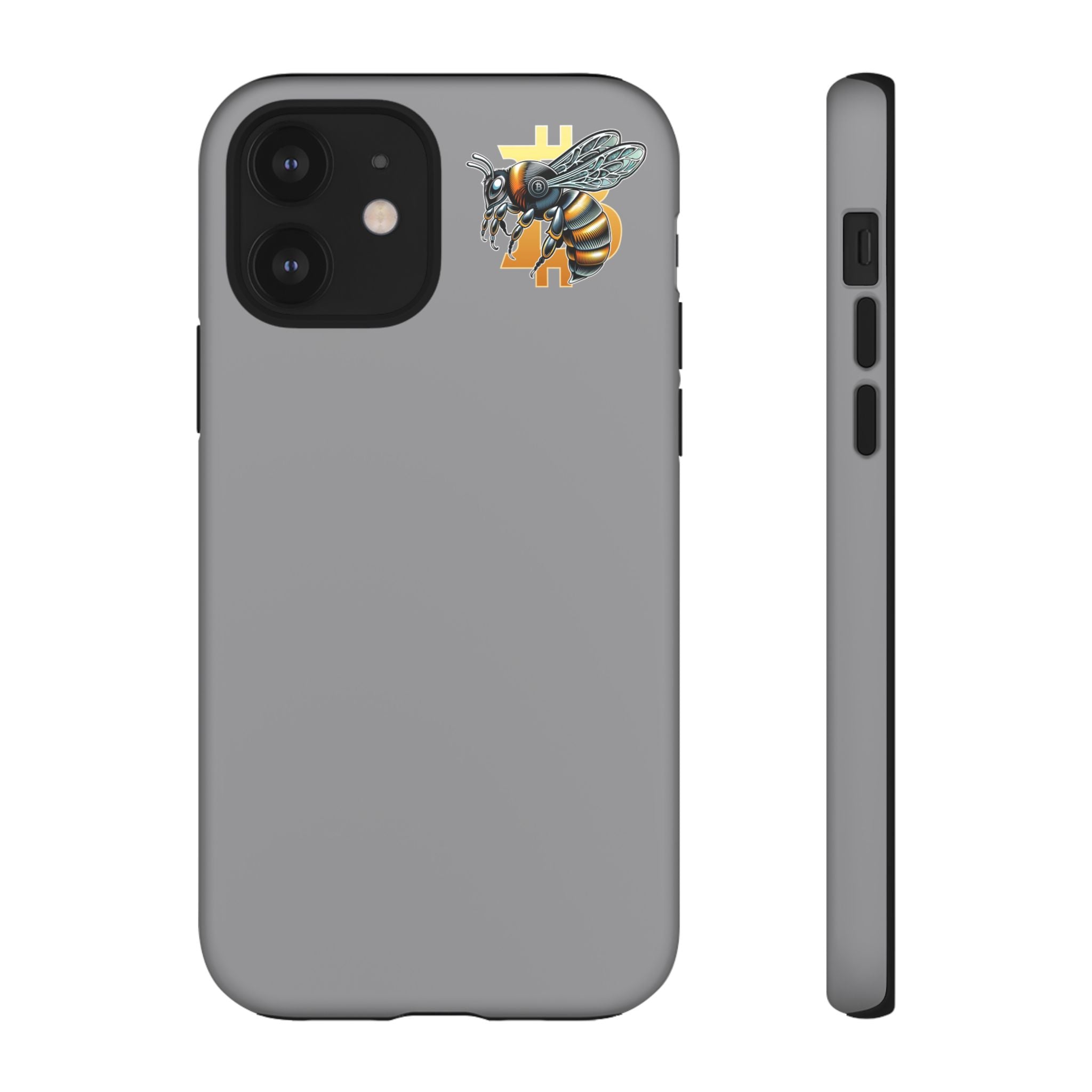 Bitcoin*Wasp Tough Phone Case — Protective Hard Shell Case with Honeycomb Accent | Crypto Gift