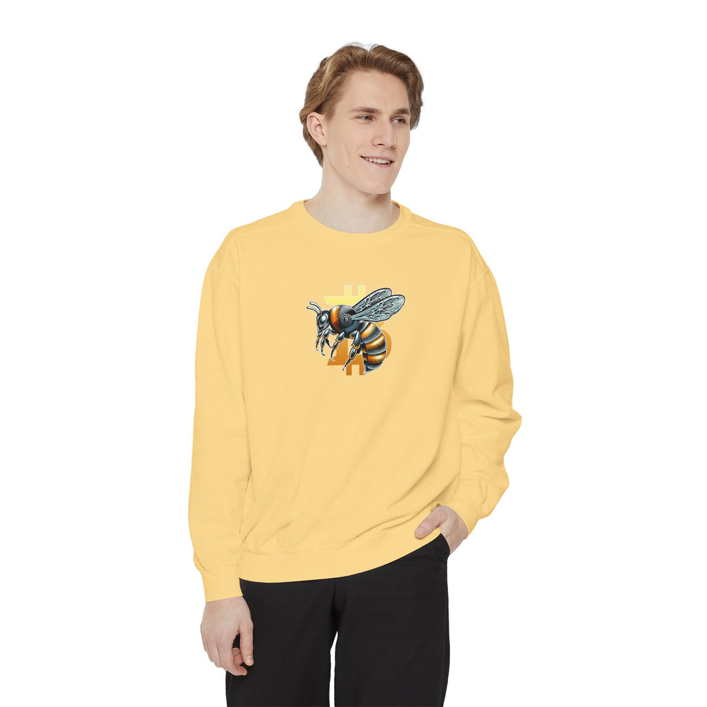 Bitcoin/CypherHornet - Bold Logo Graphic Sweatshirt — Super High Quality Comfort Color Crewneck | Crypto Gift 46
