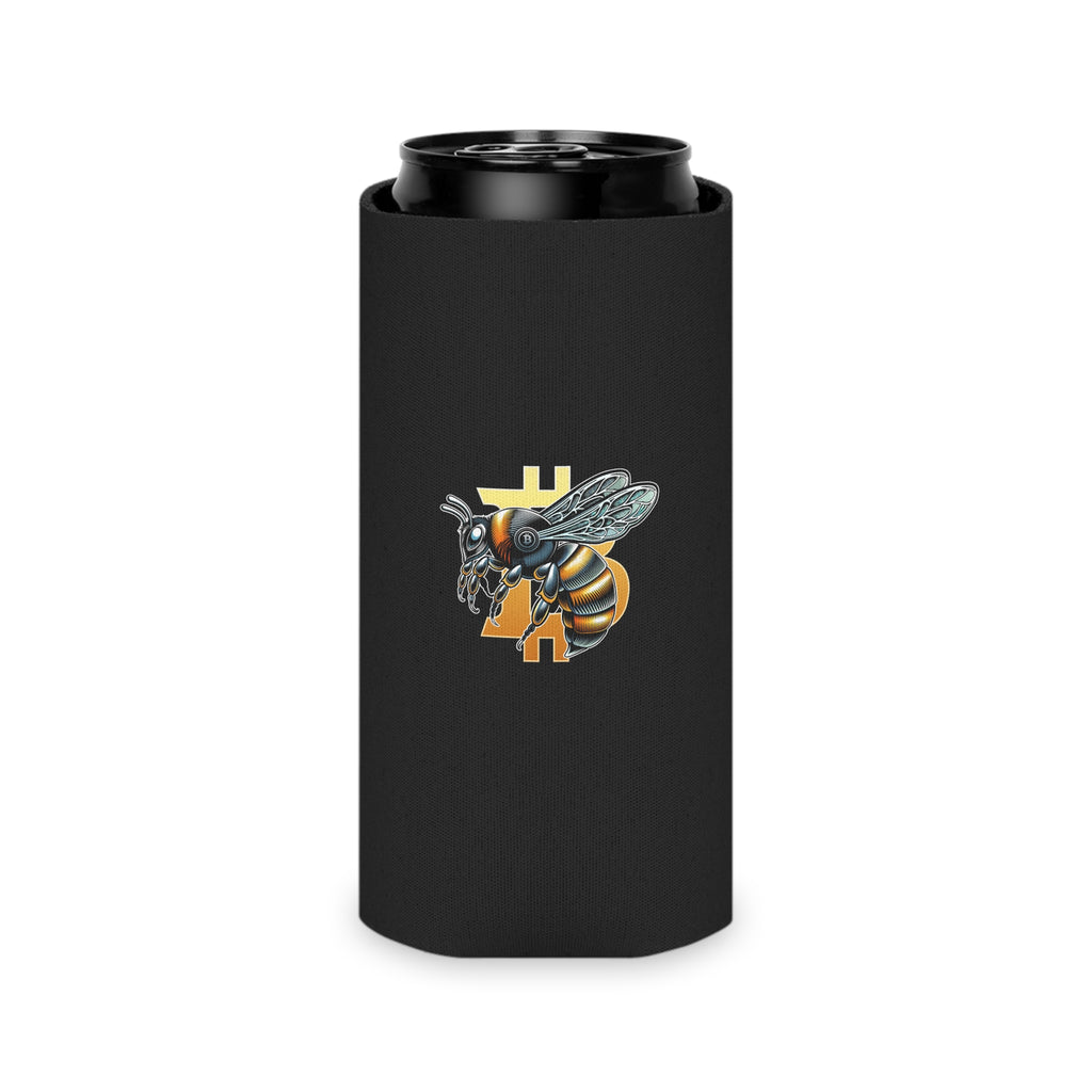 Bitcoin/Cypherhornet - Custom Logo Can Cooler | Black Insulated Foam Stubby Cooler | Crypto Gift 127