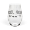 HODL HODL Stemless Wine Glass - Vintage Campus Design, 11.75 oz