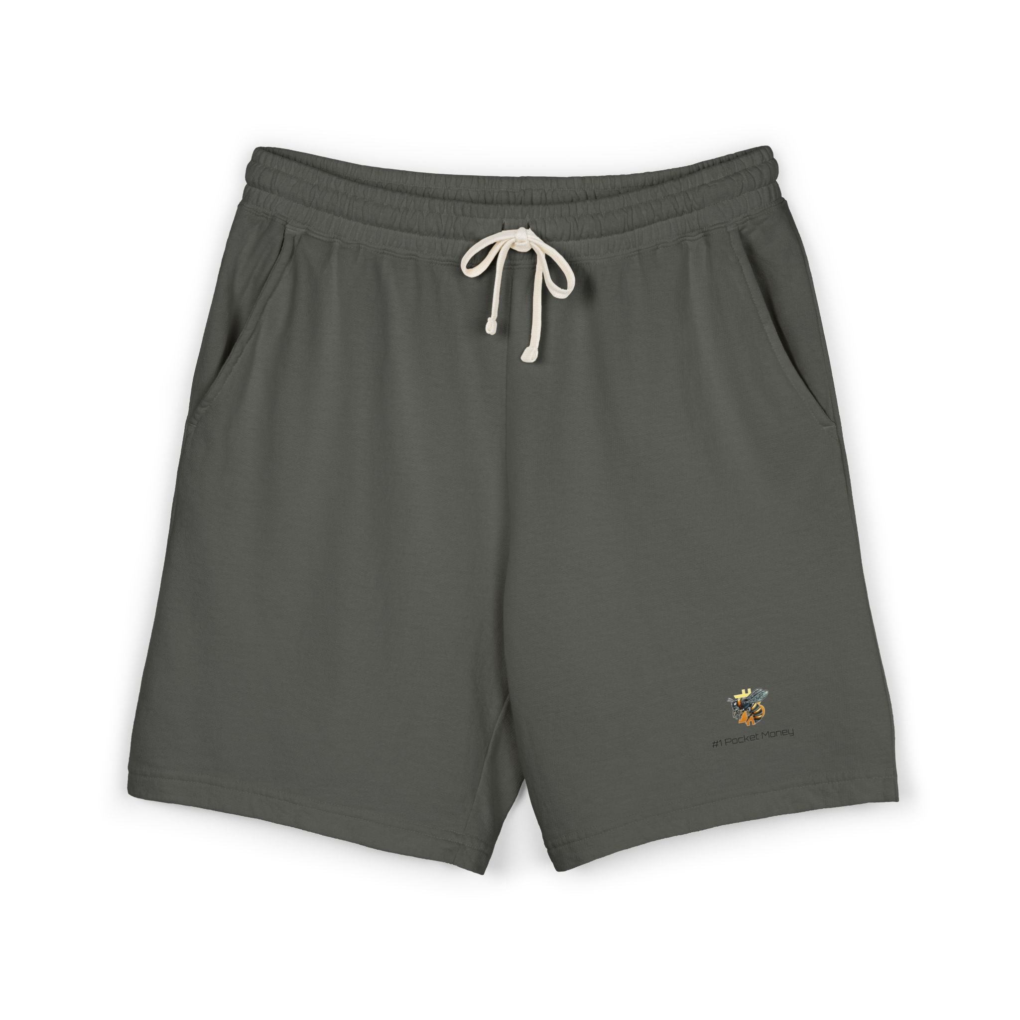 Bitcoin/CypherHornet  #1 Pocket Money - Lightweight Knock Around - Garment-Dyed - Fleece Sweat Shorts | Crypto Gift 42