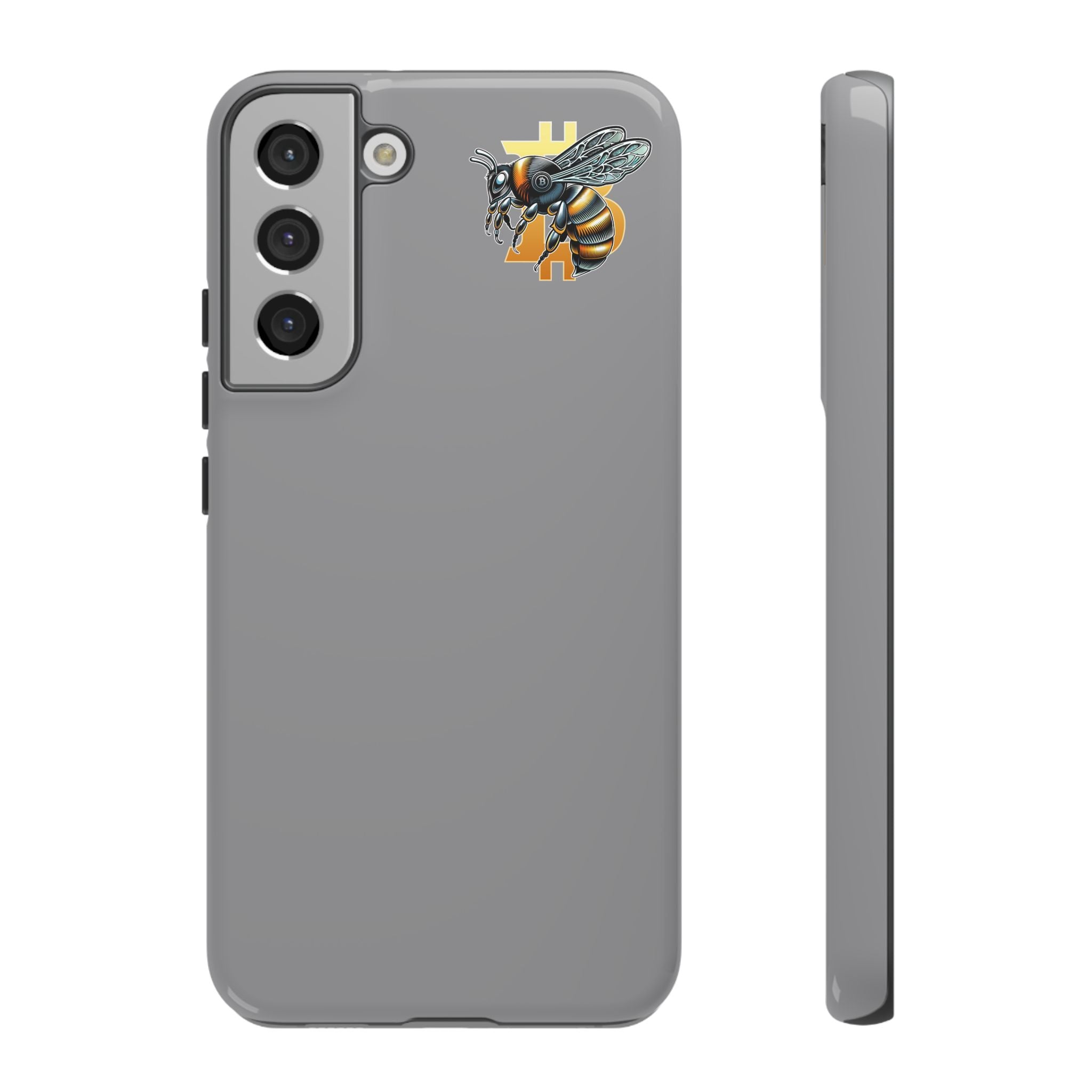 "CypherHornet-Bitcoin" Tough Phone Case — Protective Hard Shell Case with Honeycomb Accent | Crypto Gift