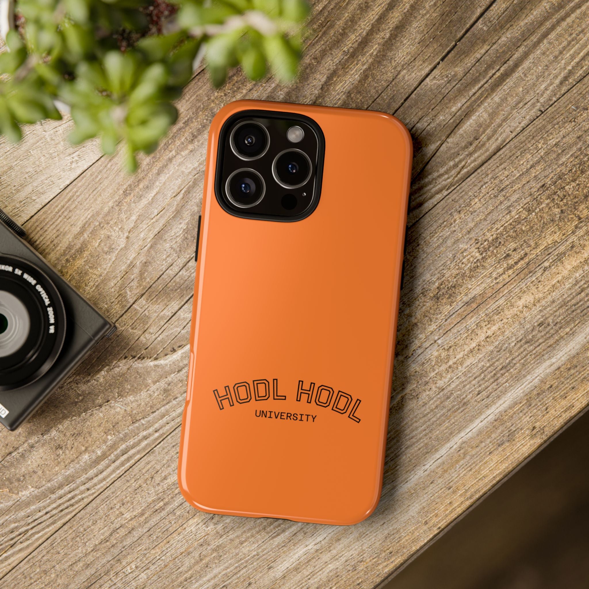 HODL HODL University Orange Tough Phone Case — Durable Crypto-Inspired Protection
