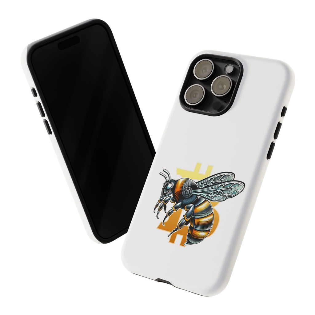 Bitcoin*Wasp Phone Case — Crypto Honeycomb Protective Tough Case | Crypto Gift