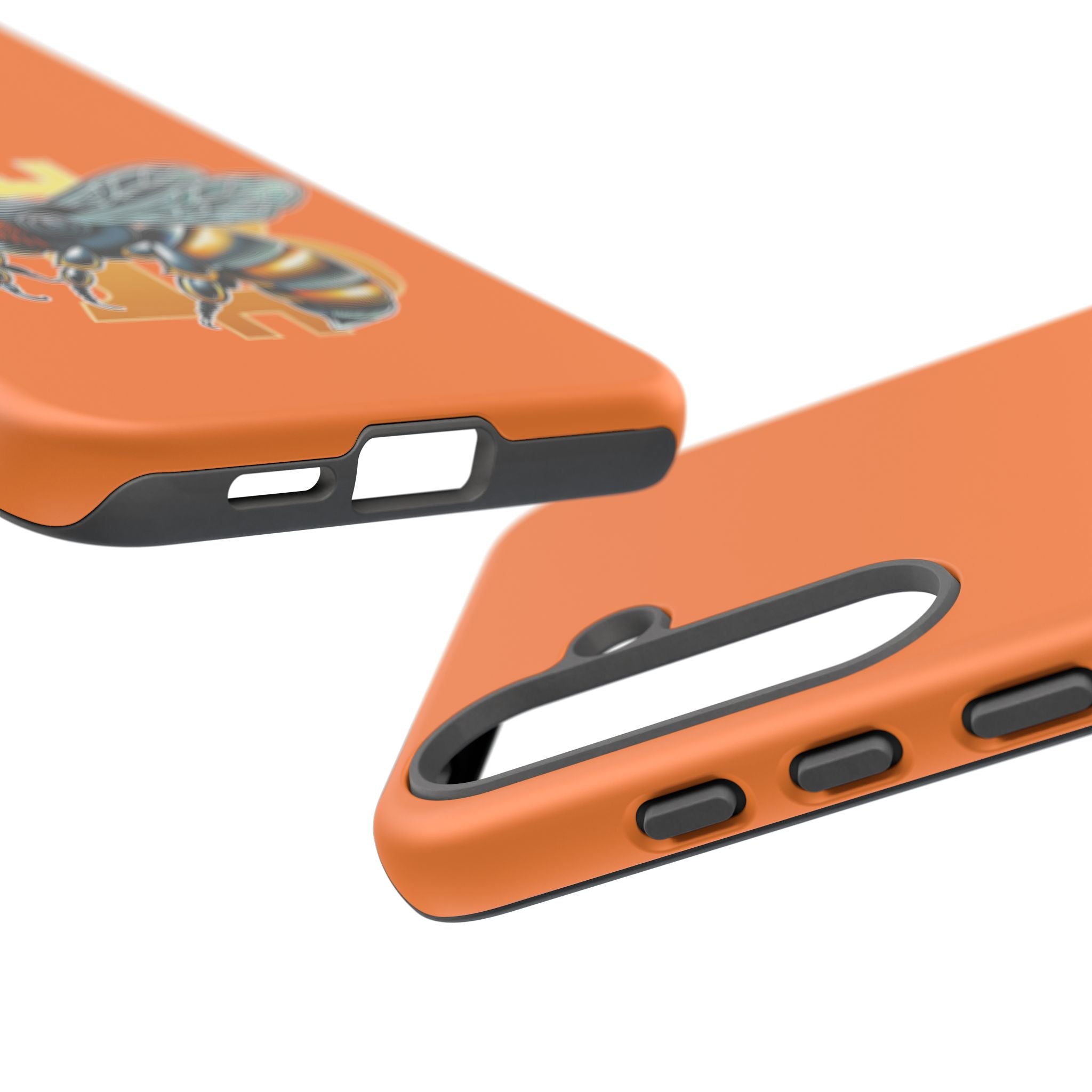 "CypherHornet-Bitcoin" Designer Phone Case - Bright Orange Protective Smartphone Cover | Crypto Gift