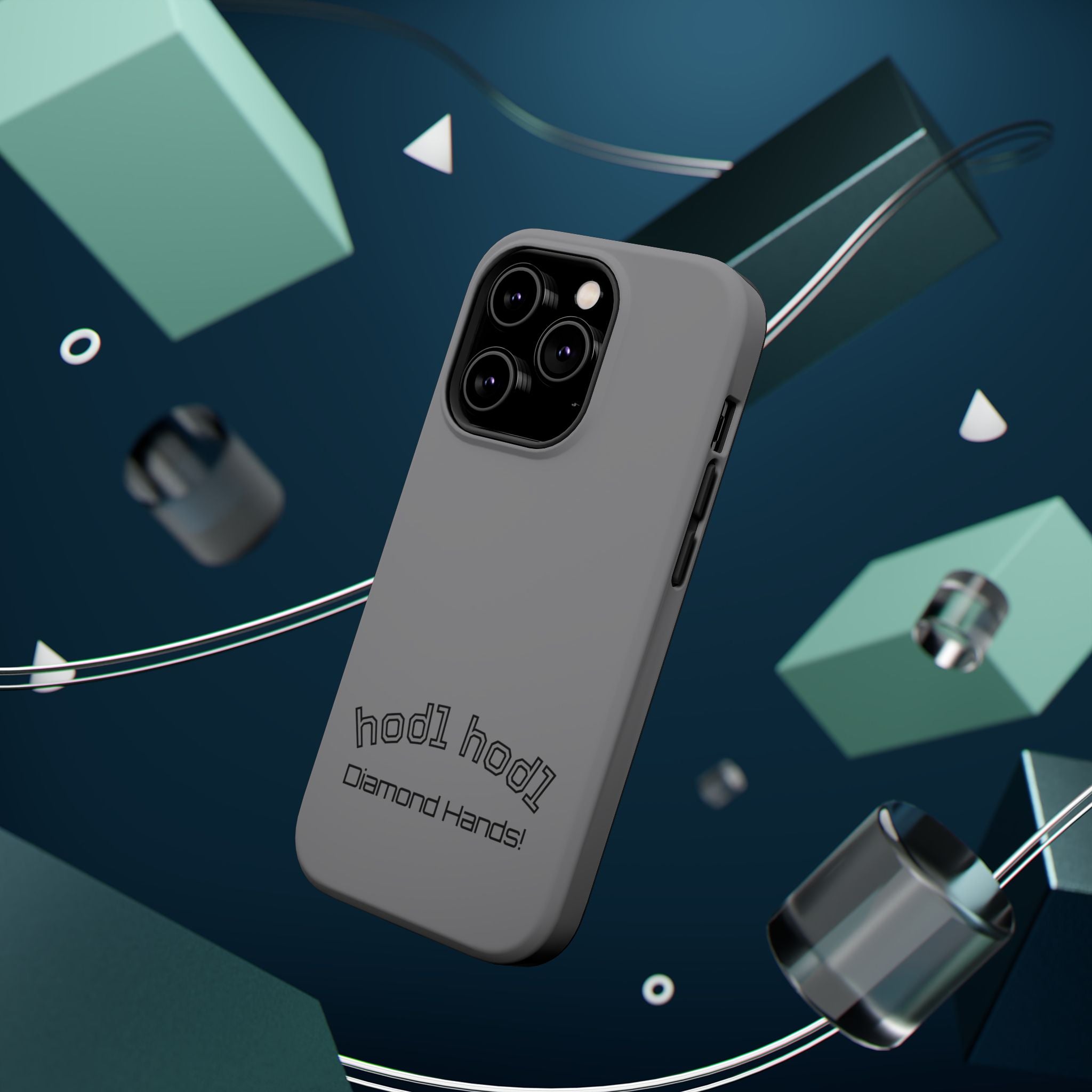 "hodl hodl Diamond Hands" Bitcoin Magnetic Impact-Resistant Phone Case
