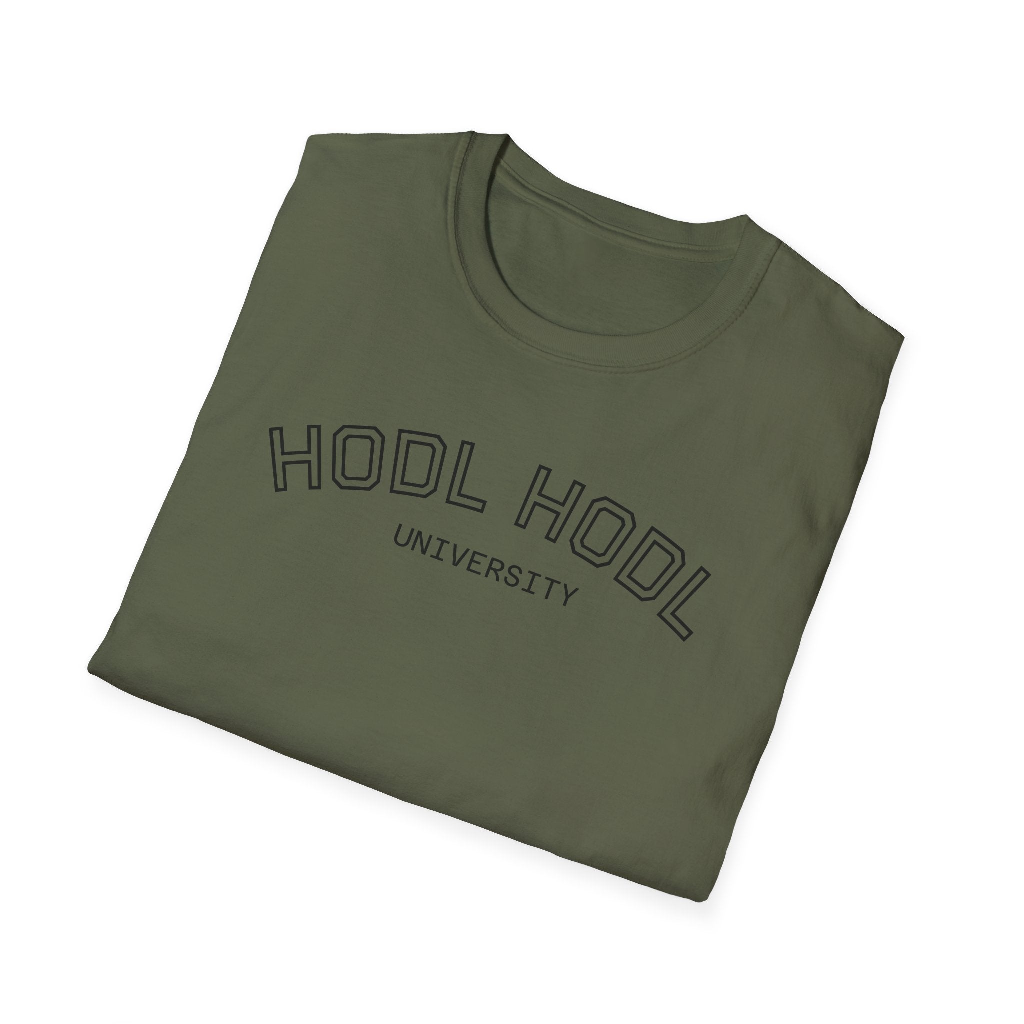 "HODL HODL" University BITCOIN T-Shirt — Crypto HODL Funny College Tee | Crypto Gift