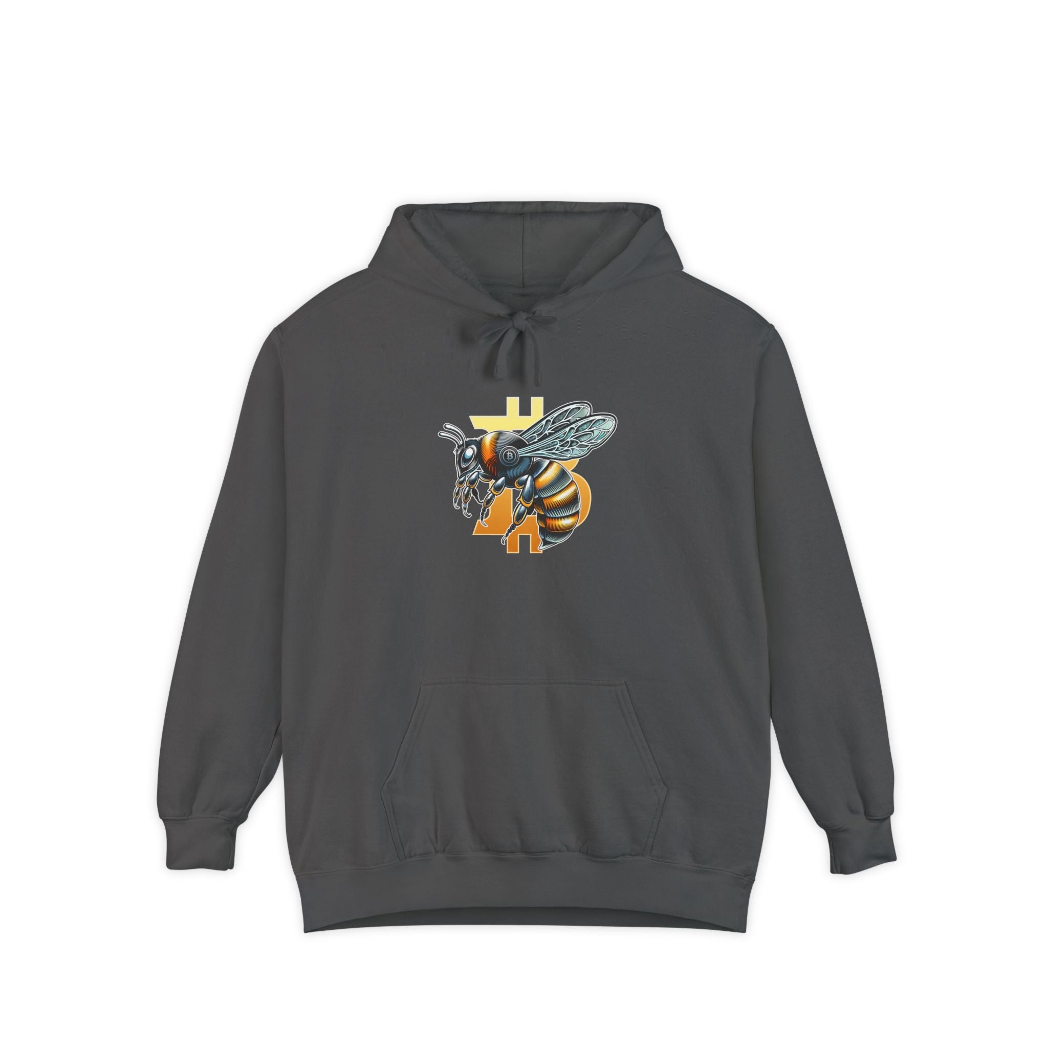 "Bitcoin/CypherHornet - Elemental Money" Bold Logo Custom Graphic Hoodie - HQ Colors Pullover |Crypto Gift 50
