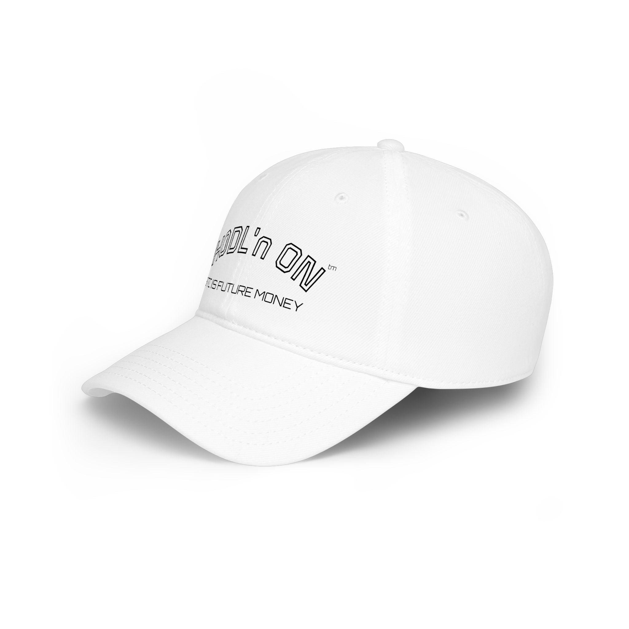 "HODL'n ON BTC IS FUTURE MONEY" stressed  Baseball Cap — Crypto Low Profile Hat | Crypto gift