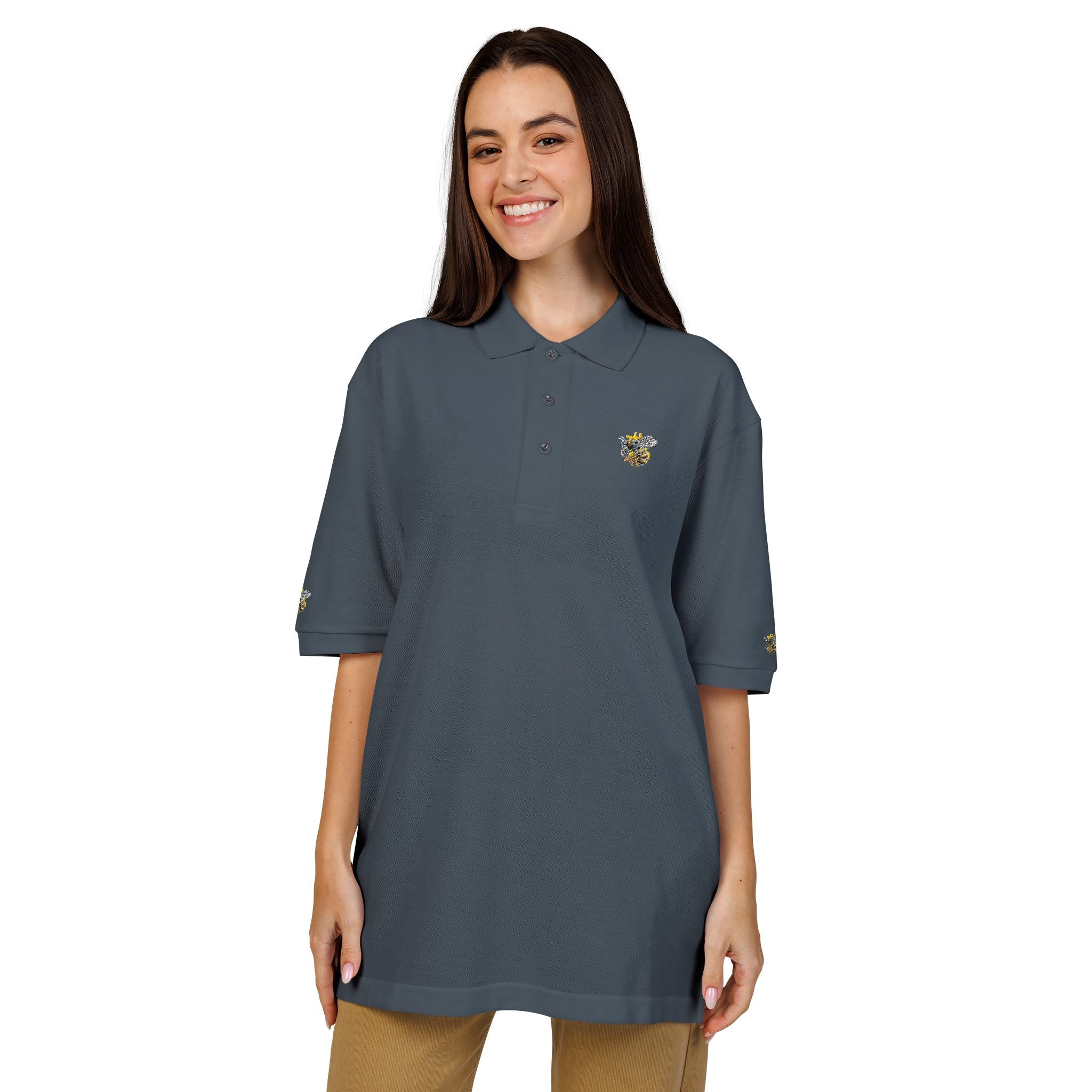 Bitcoin/CypherHornet | Custom Embroidered, Discrete Scale,  Port Authority Coastal Turtle Polo | Clubhouse Wear | Crypto Gift 171