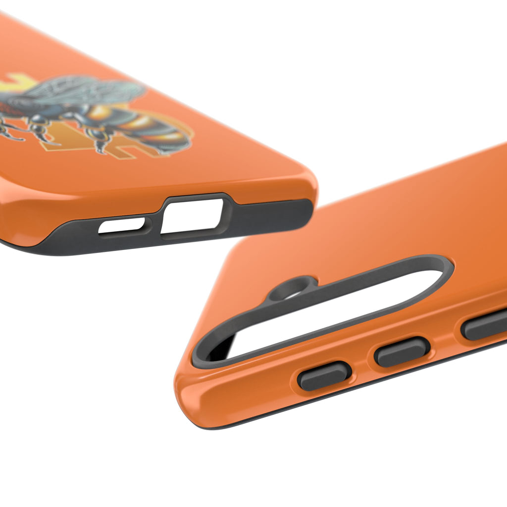 "CypherHornet-Bitcoin" Designer Phone Case - Bright Orange Protective Smartphone Cover | Crypto Gift