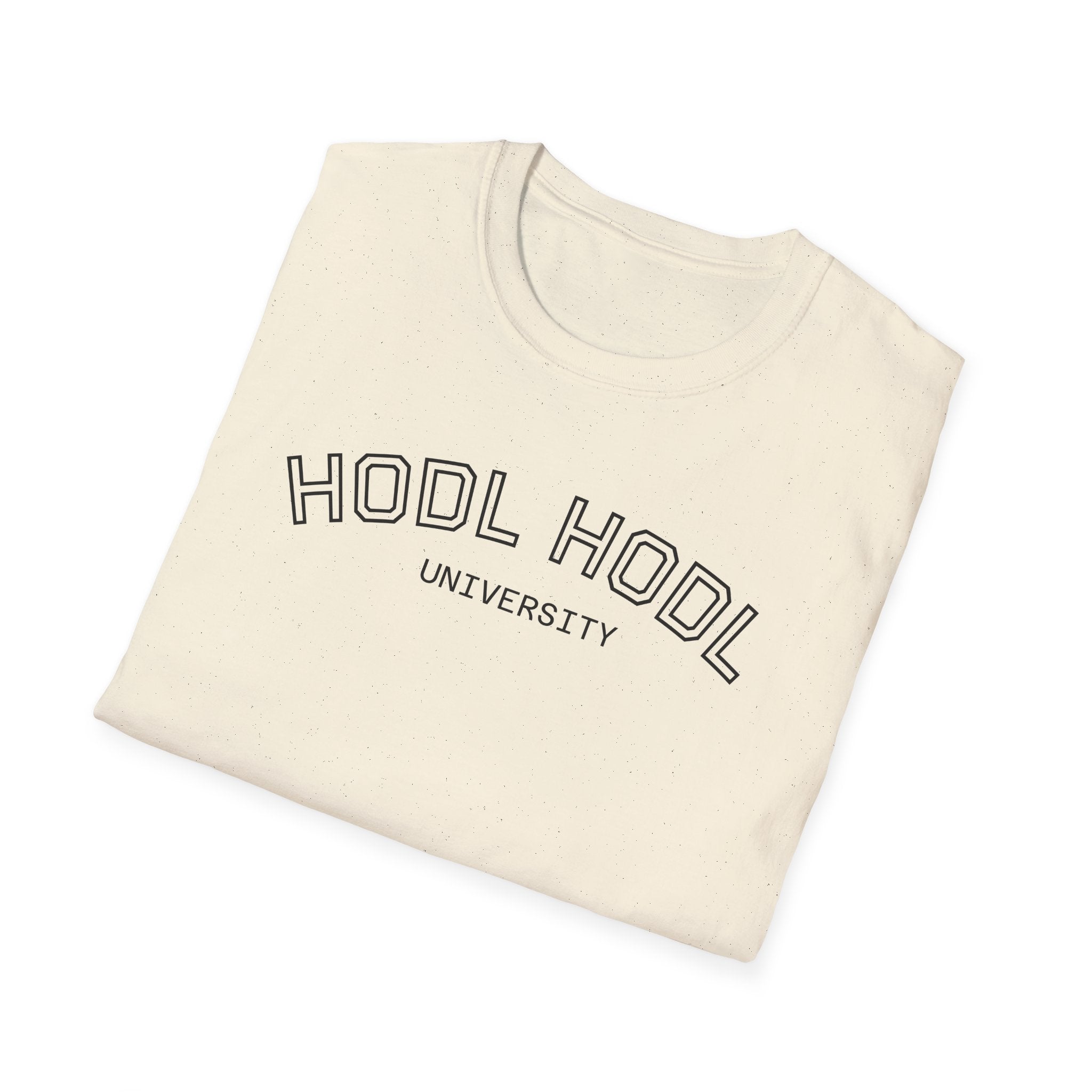 "HODL HODL" University BITCOIN T-Shirt — Crypto HODL Funny College Tee | Crypto Gift