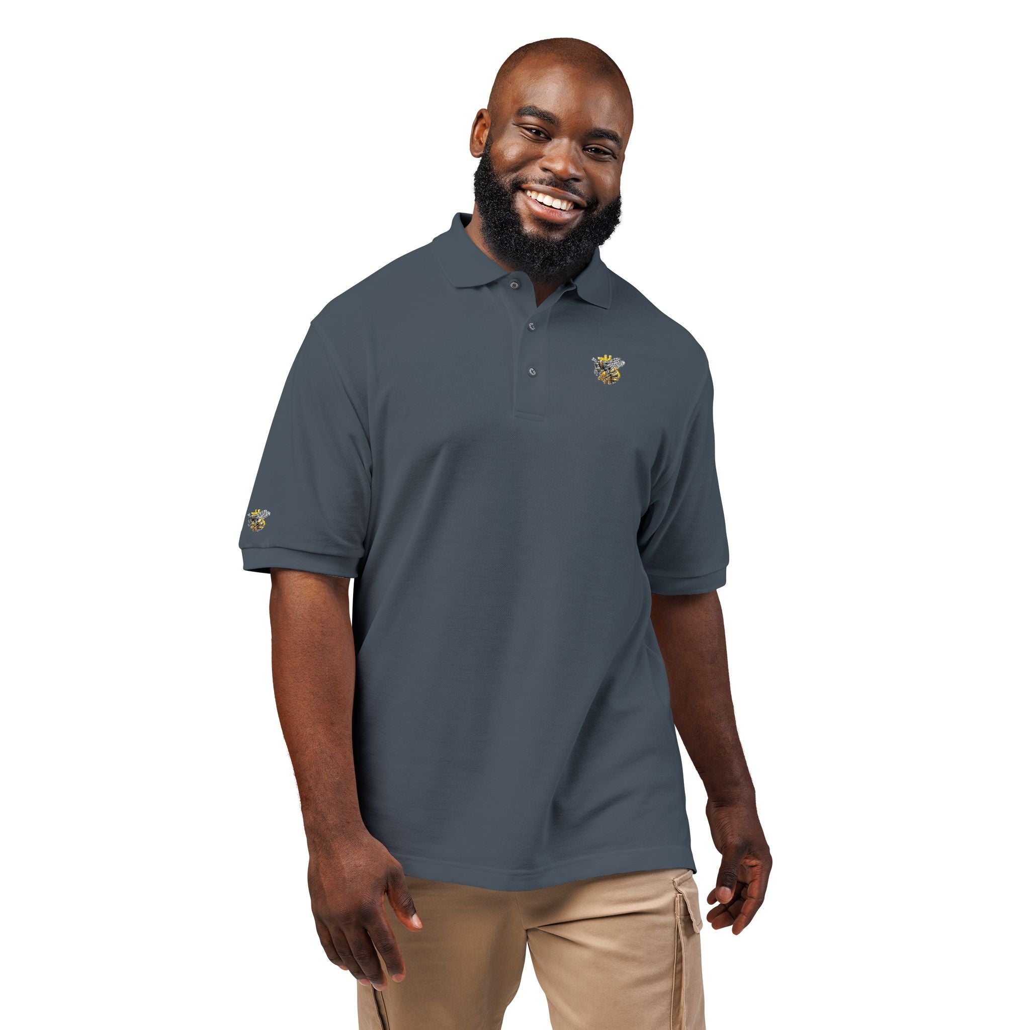 Bitcoin/CypherHornet | Custom Embroidered, Discrete Scale,  Port Authority Coastal Turtle Polo | Clubhouse Wear | Crypto Gift 171