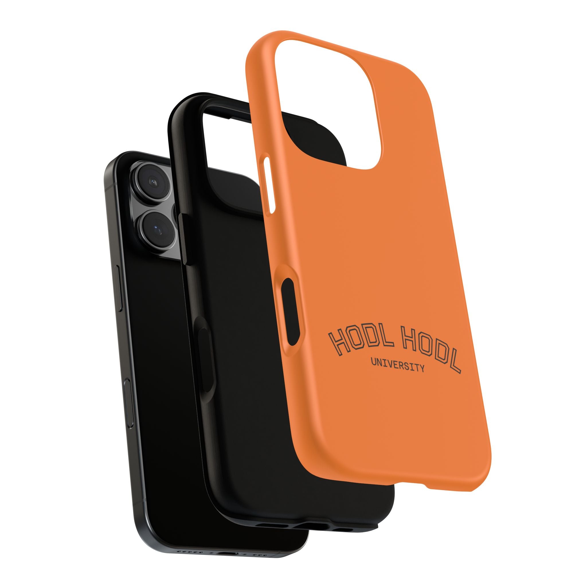 HODL HODL University Orange Tough Phone Case — Durable Crypto-Inspired Protection
