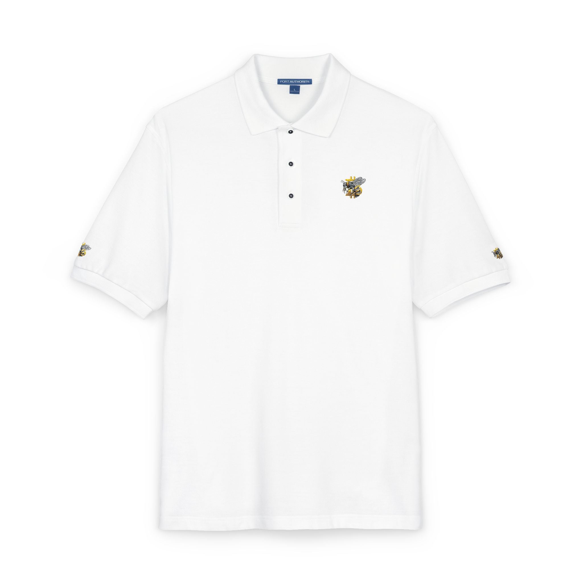 Bitcoin/CypherHornet | Custom Embroidered, Discrete Scale,  Port Authority Coastal Turtle Polo | Clubhouse Wear | Crypto Gift 171