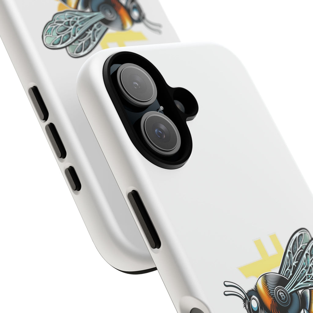 Bitcoin*Wasp Phone Case — Crypto Honeycomb Protective Tough Case | Crypto Gift