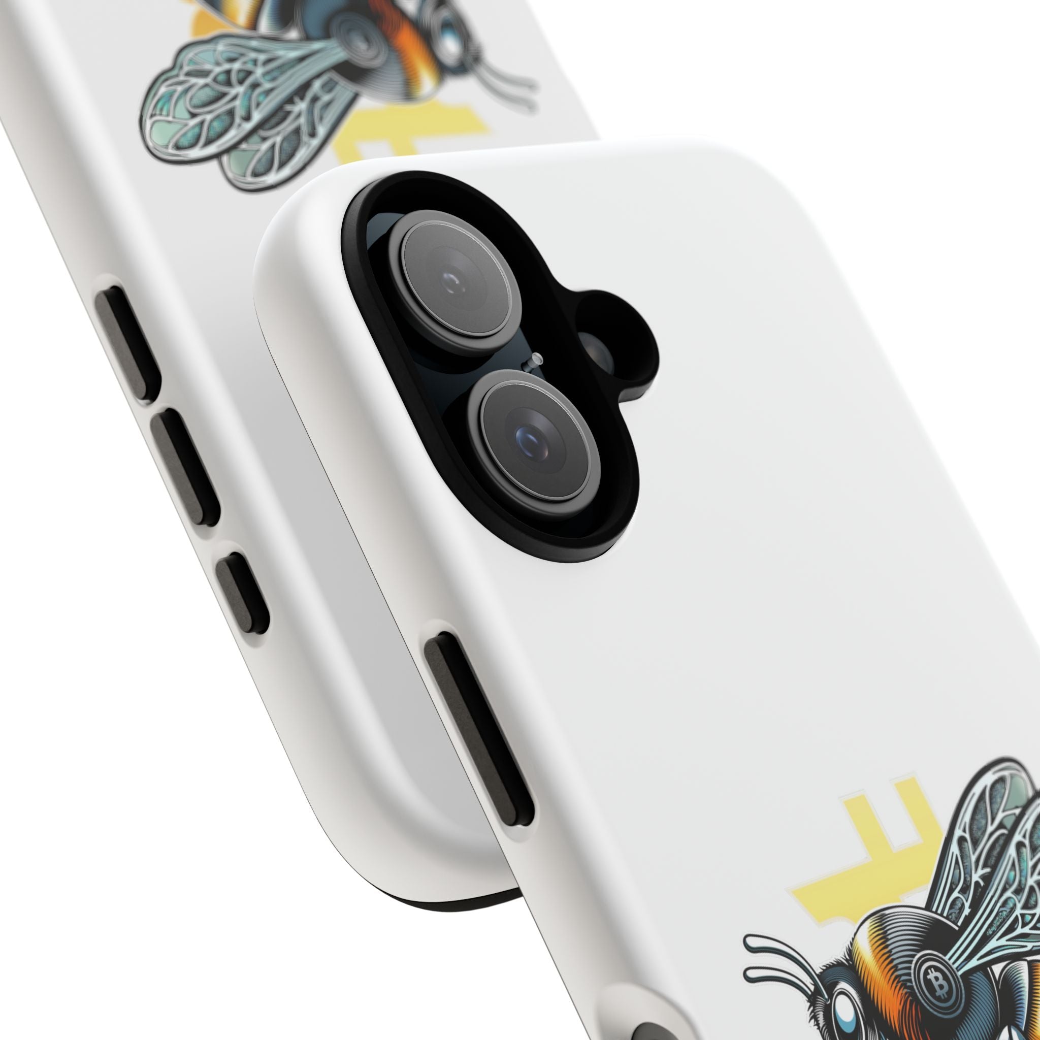 Bitcoin*Wasp Phone Case — Crypto Honeycomb Protective Tough Case | Crypto Gift