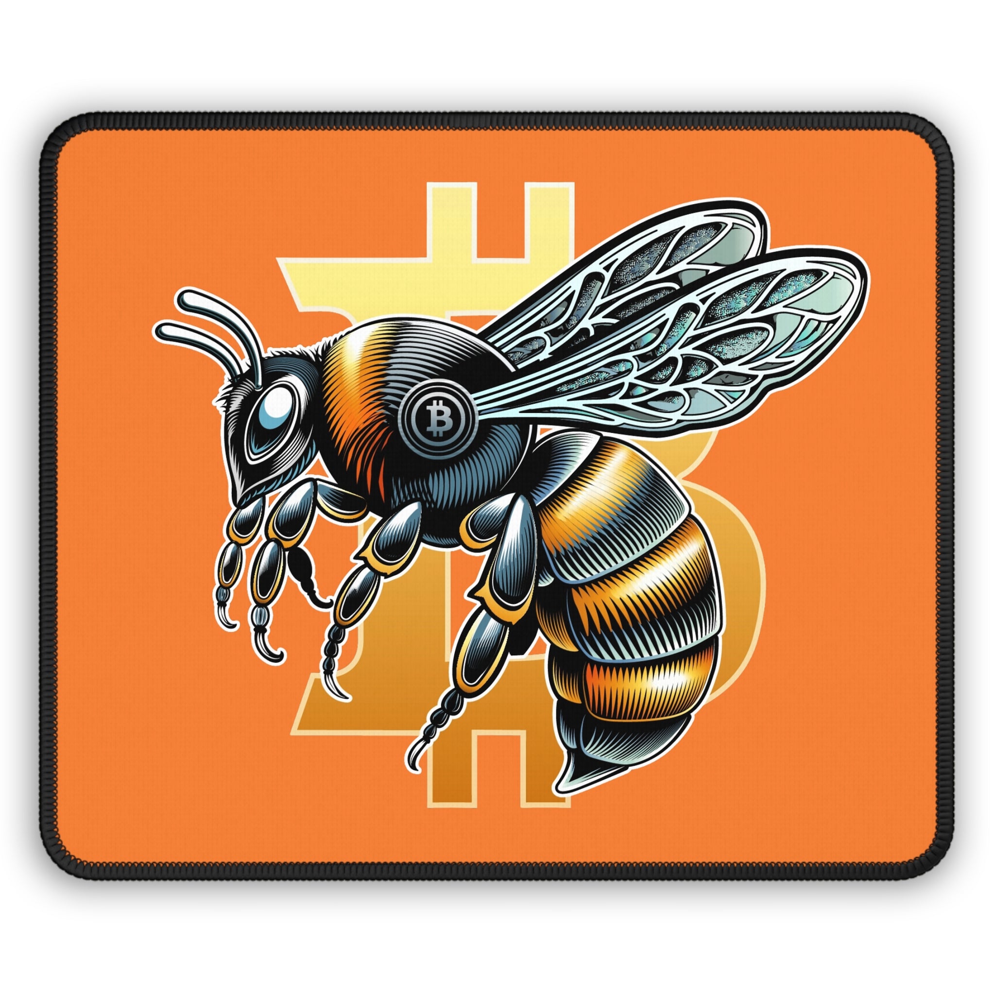 Bitcoin*Wasp Gaming Mouse Pad —Desk Mat for Gamers & Traders | Crypto Gift