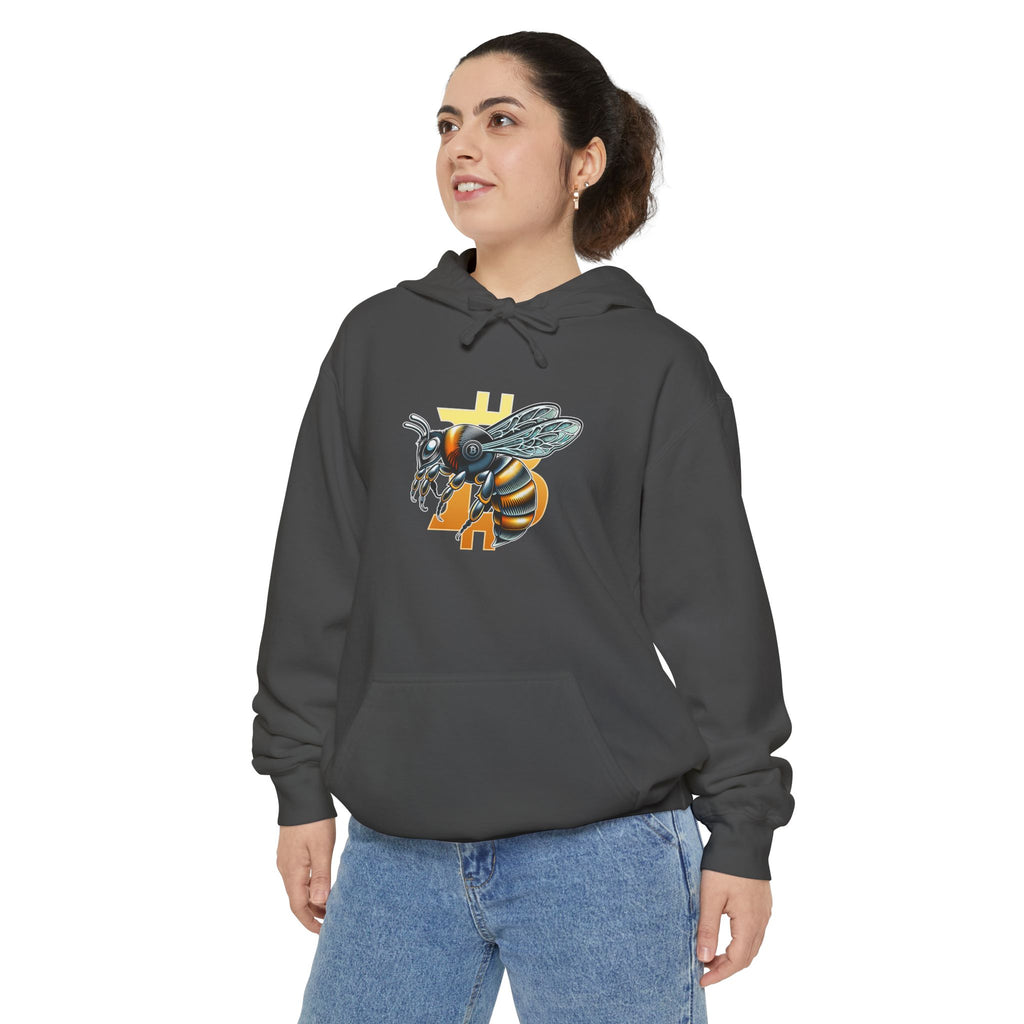 "Bitcoin/CypherHornet - Elemental Money" Bold Logo Custom Graphic Hoodie - HQ Colors Pullover |Crypto Gift 50